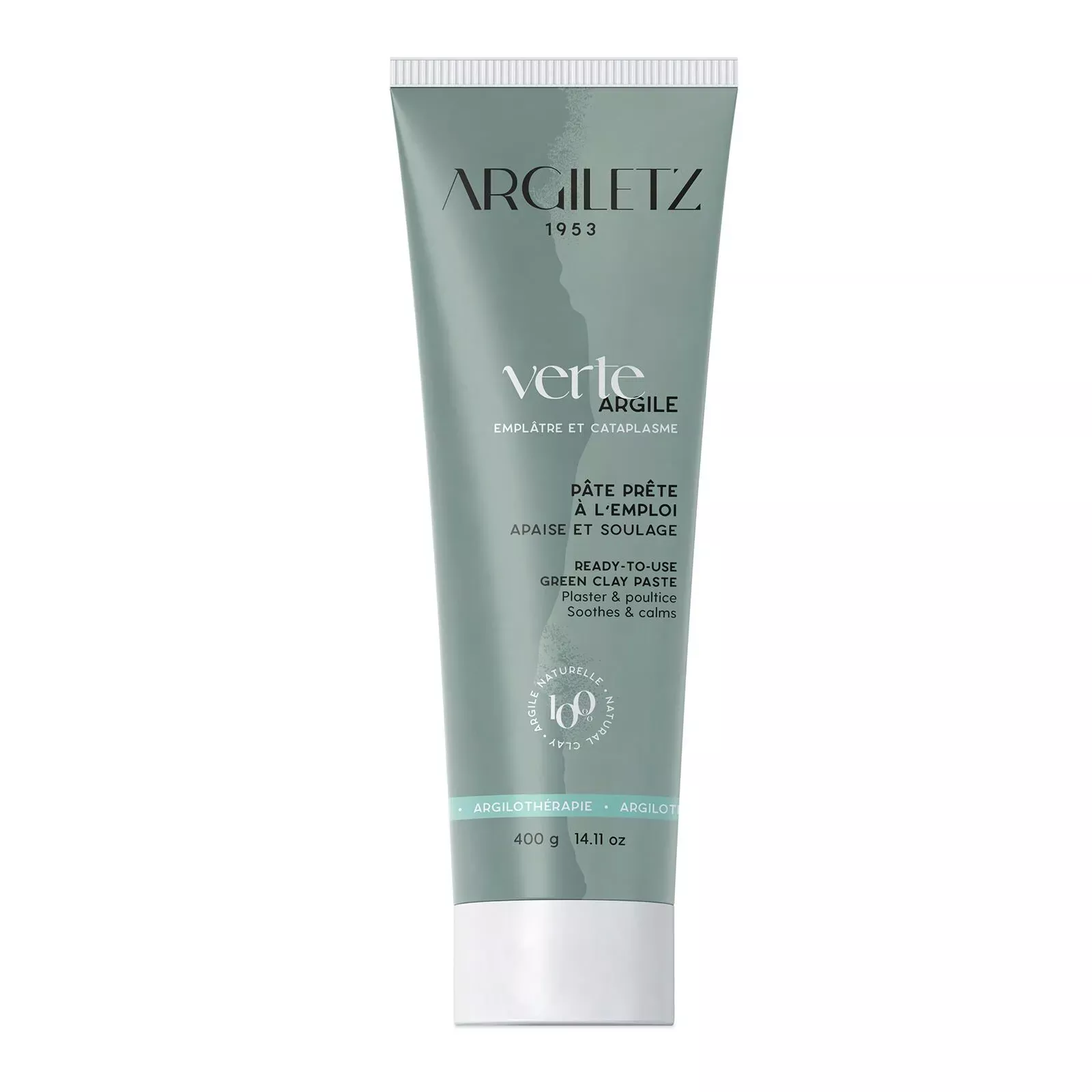 Argile verte 400g tube (cataplasme et emplâtre)