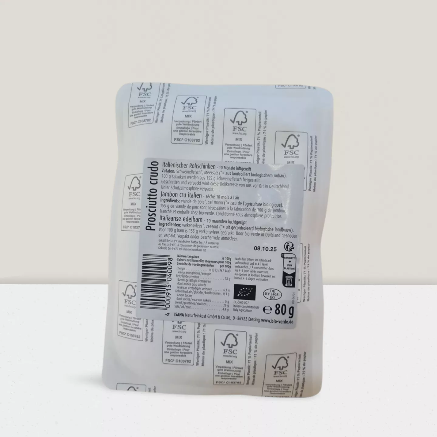 Prosciutto crudo - 80gr