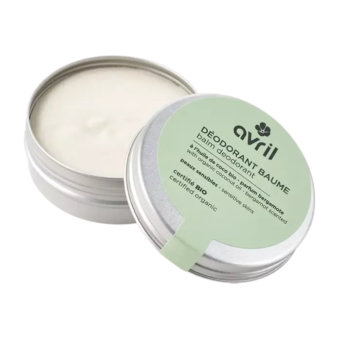 Déodorant baume à l'huile de coco - parfum Bergamote - Peaux sensibles - 85g