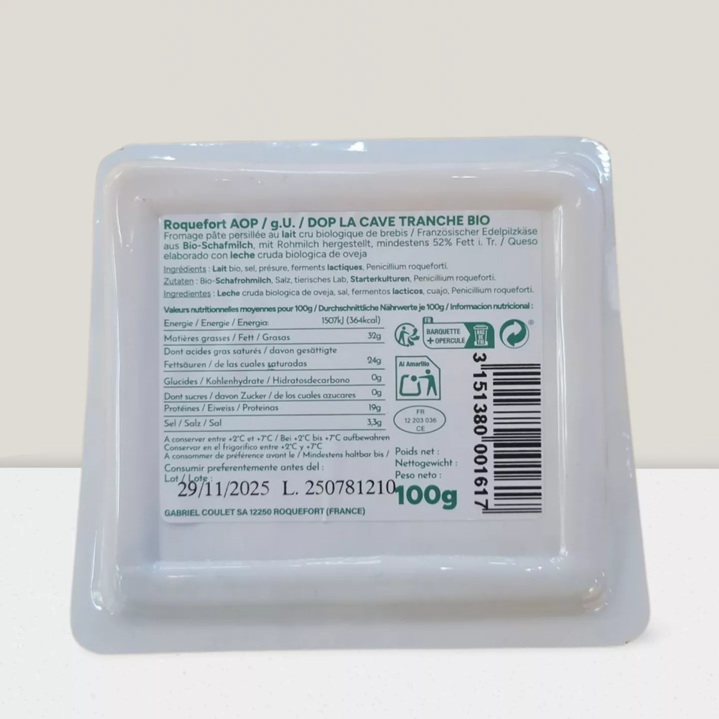 Fromage Roquefort AOC - 100gr
