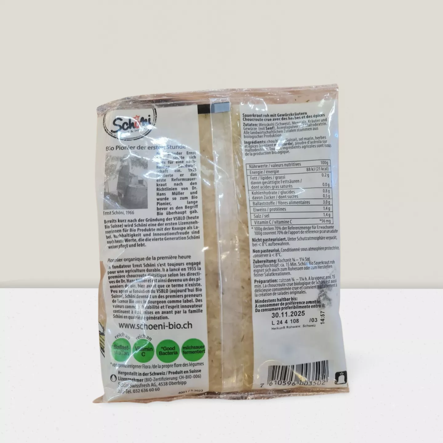 Choucroute crue - 250g