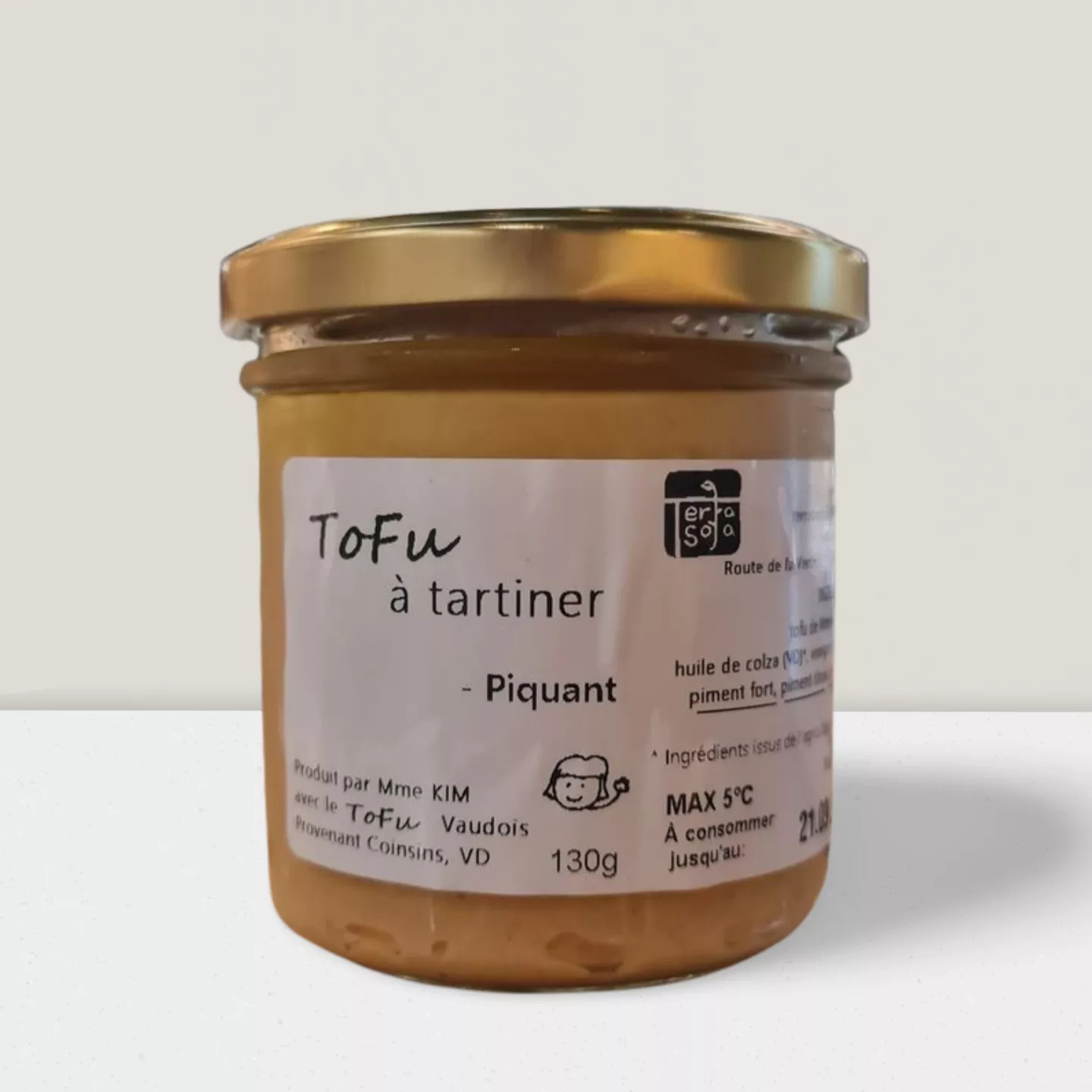 Tofu à tartiner piquant - 130g