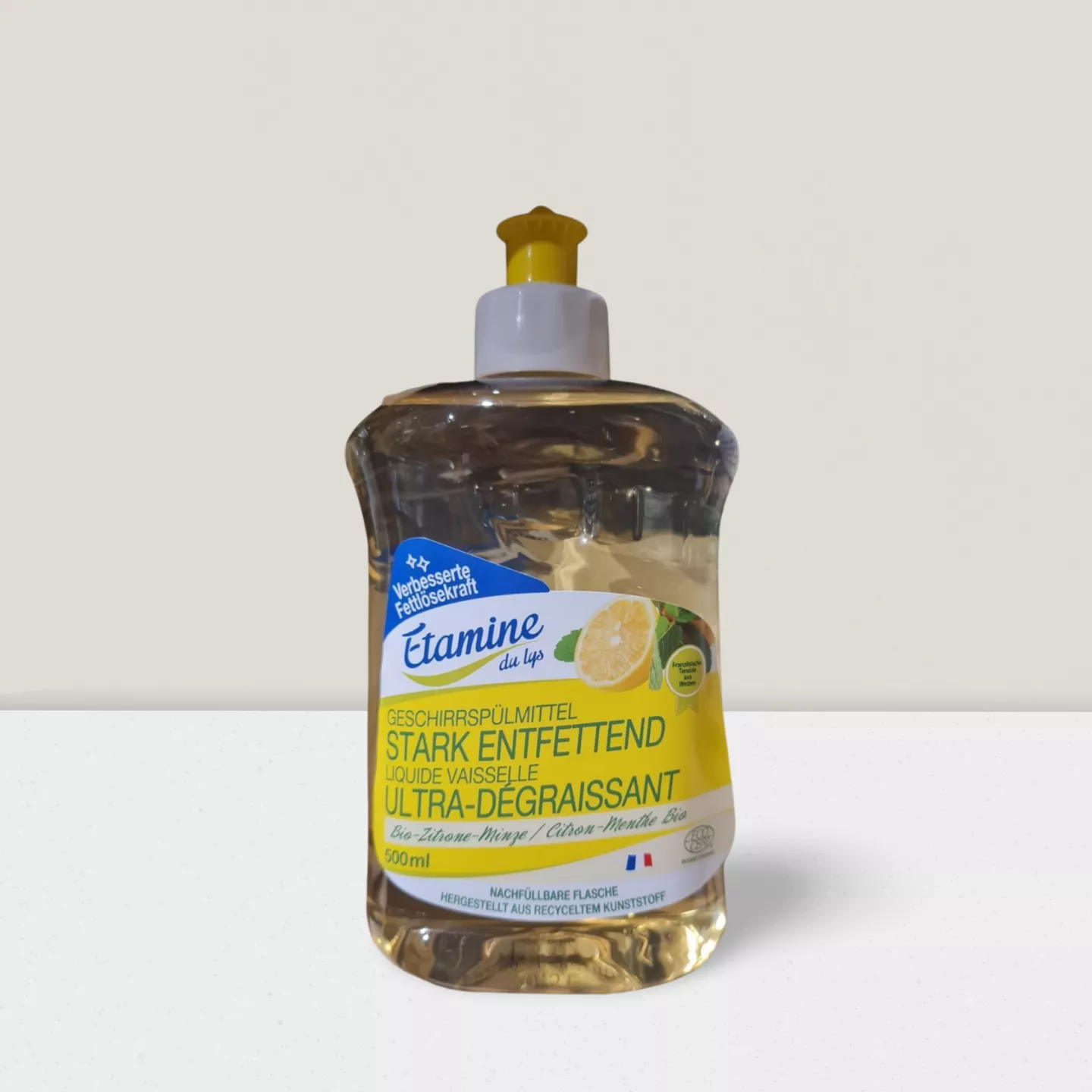 Liquide vaisselle main citron-menthe 500ml
