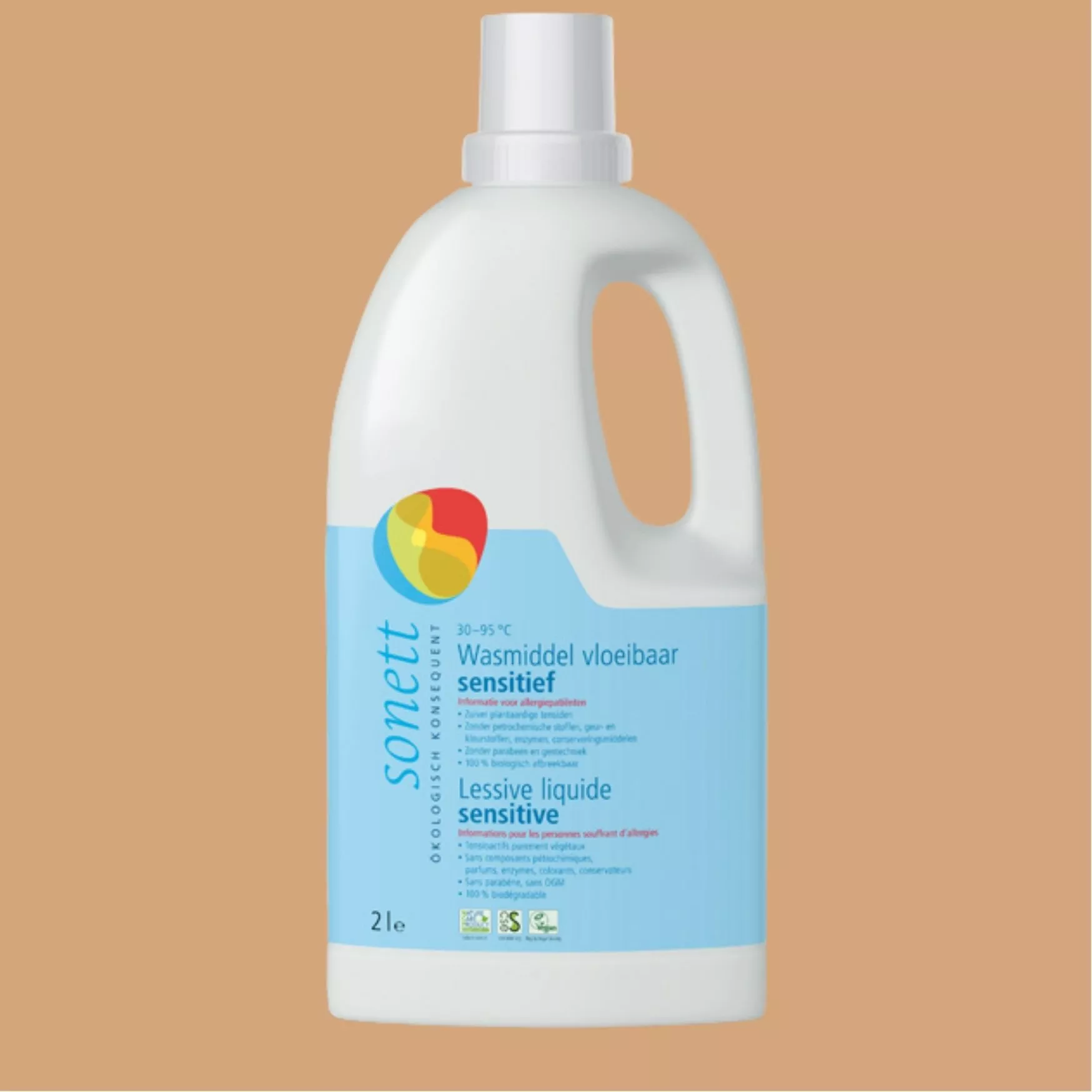 Lessive liquide neutre 30° 95°C, sans parfum
