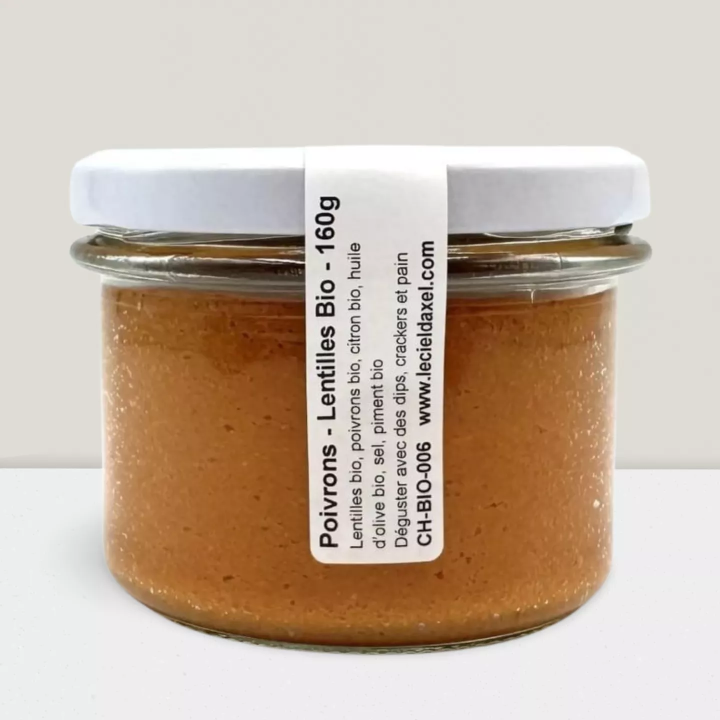 Houmous Poivrons Grillés & Lentilles Corail 160g