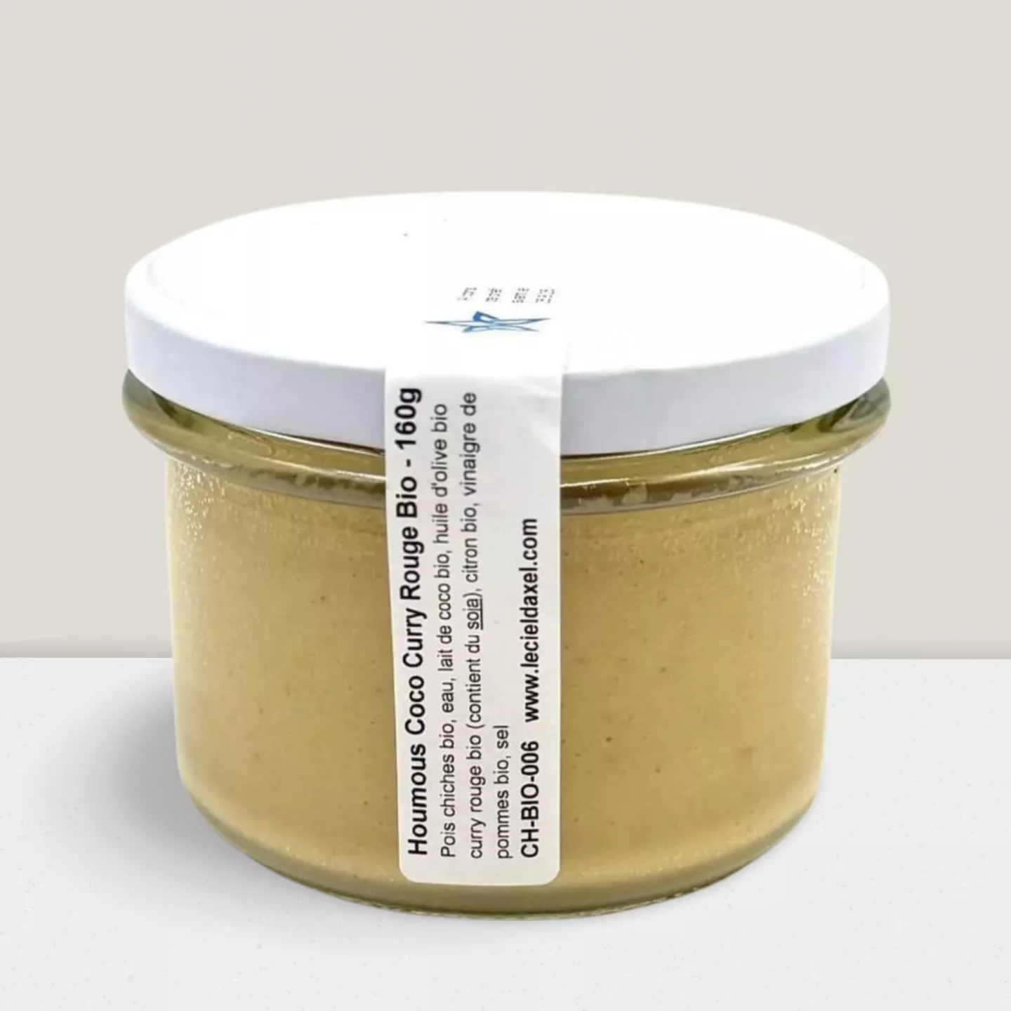 Houmous Coco-Curry Rouge Bio - Pot 160 gr