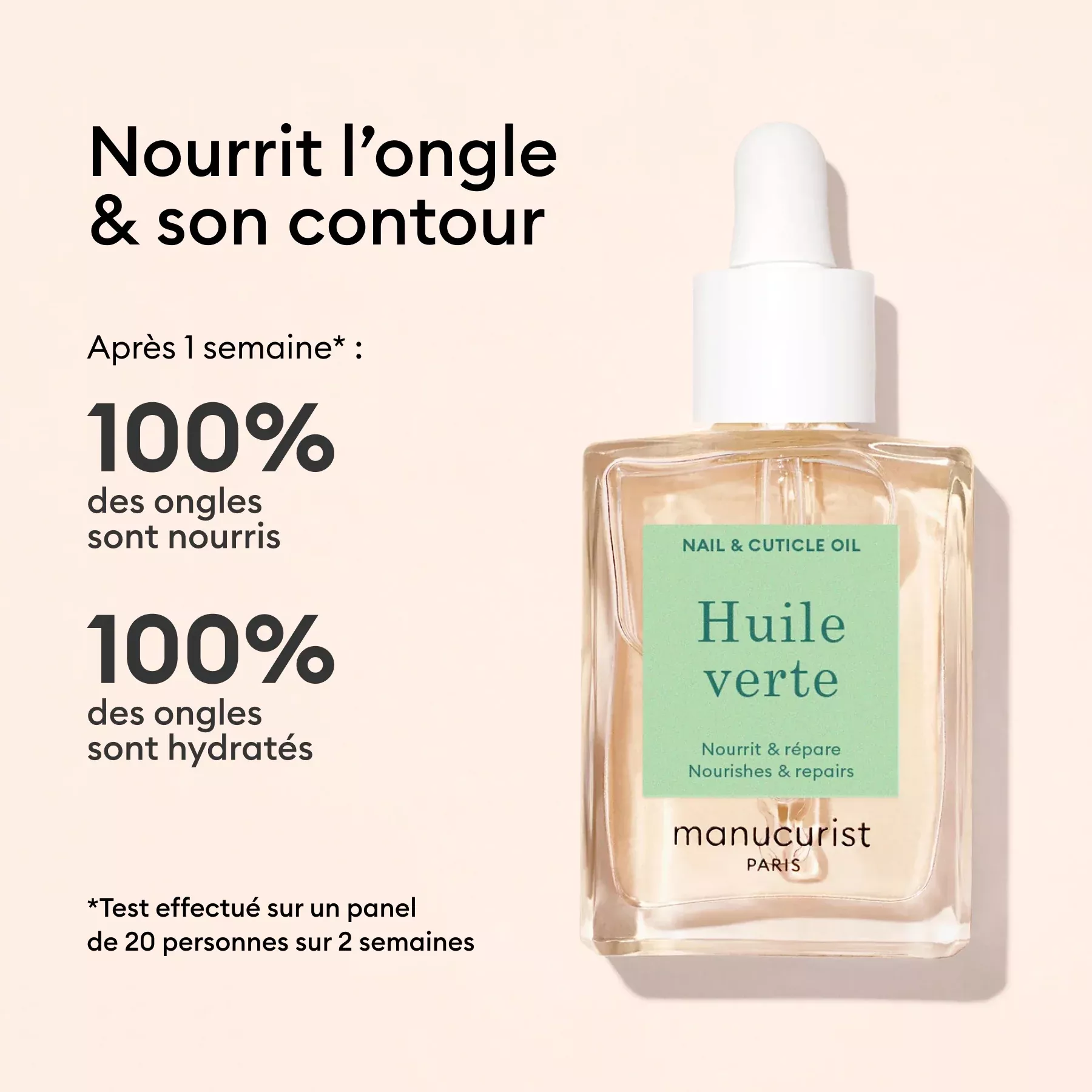 Vernis Huile Verte cuticule - 15ml