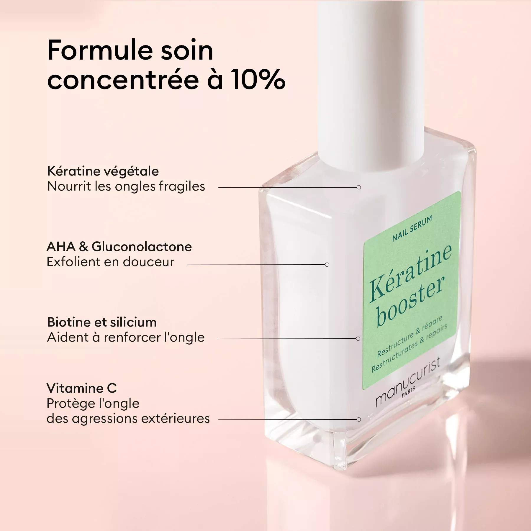 Vernis Kératine booster - 15ml