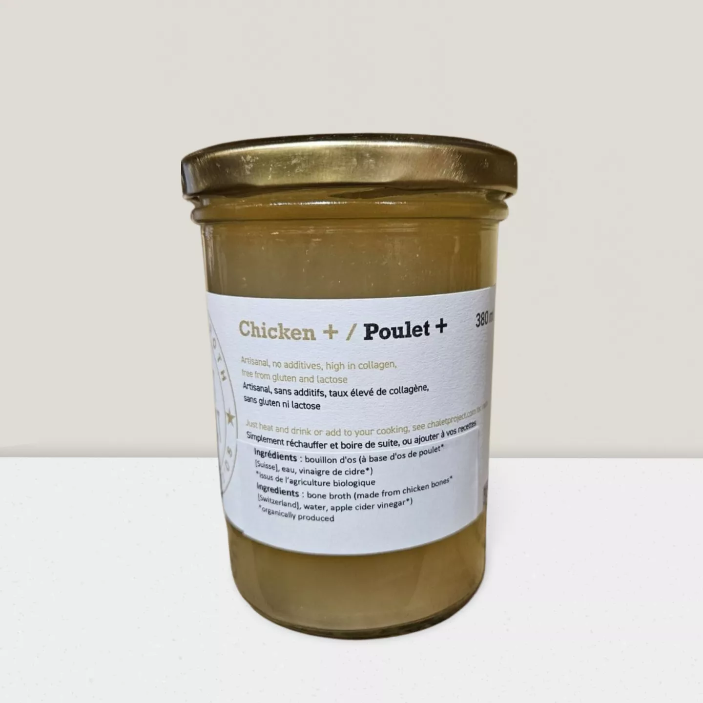 Bouillon de poulet SANS SEL 380ml