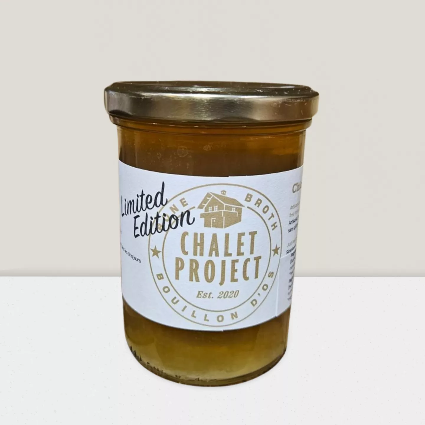 Bouillon d'os de poulet - Gingembre & Cucruma - 380gr