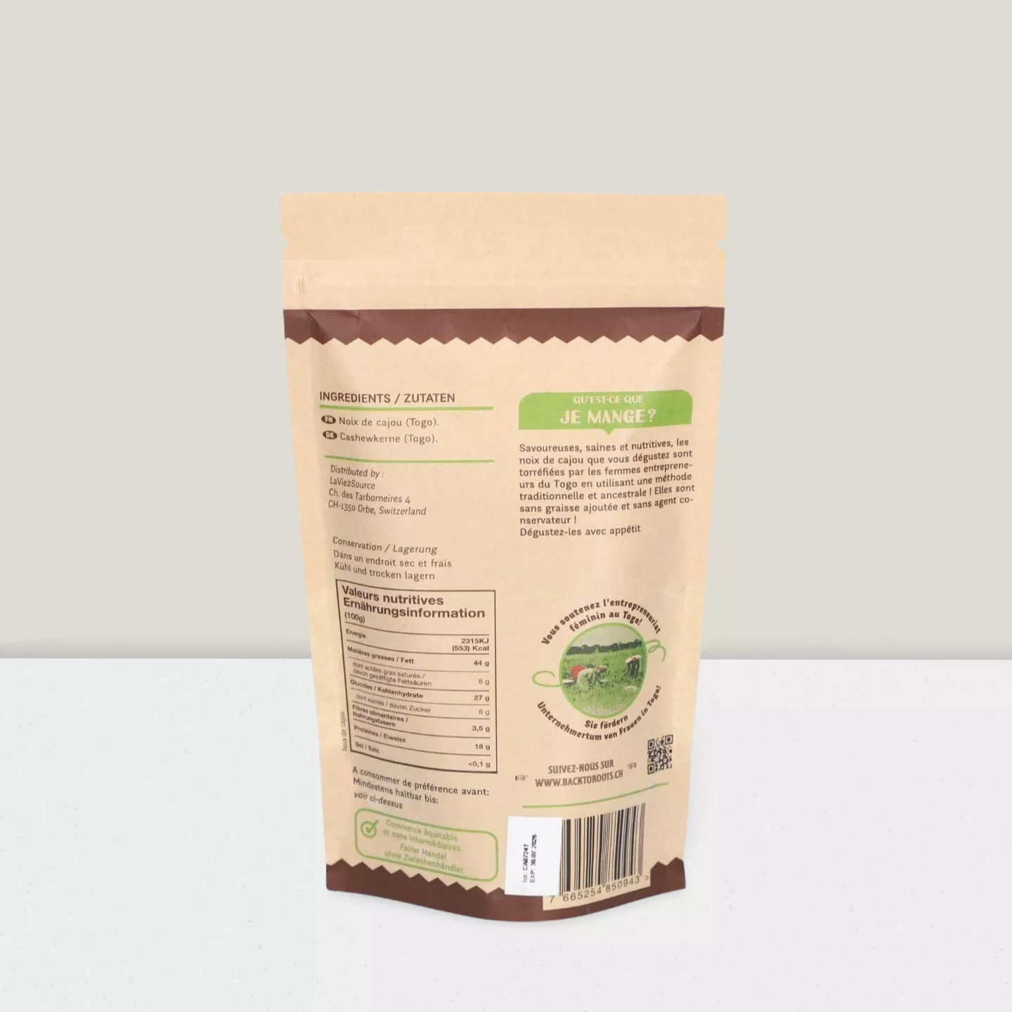 Noix de cajou grillées, 130gr