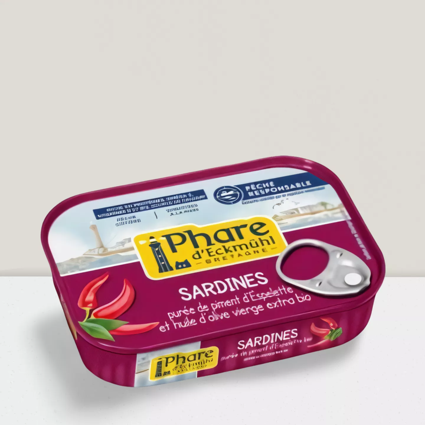 Sardines à huile d'olive & piment - 135gr