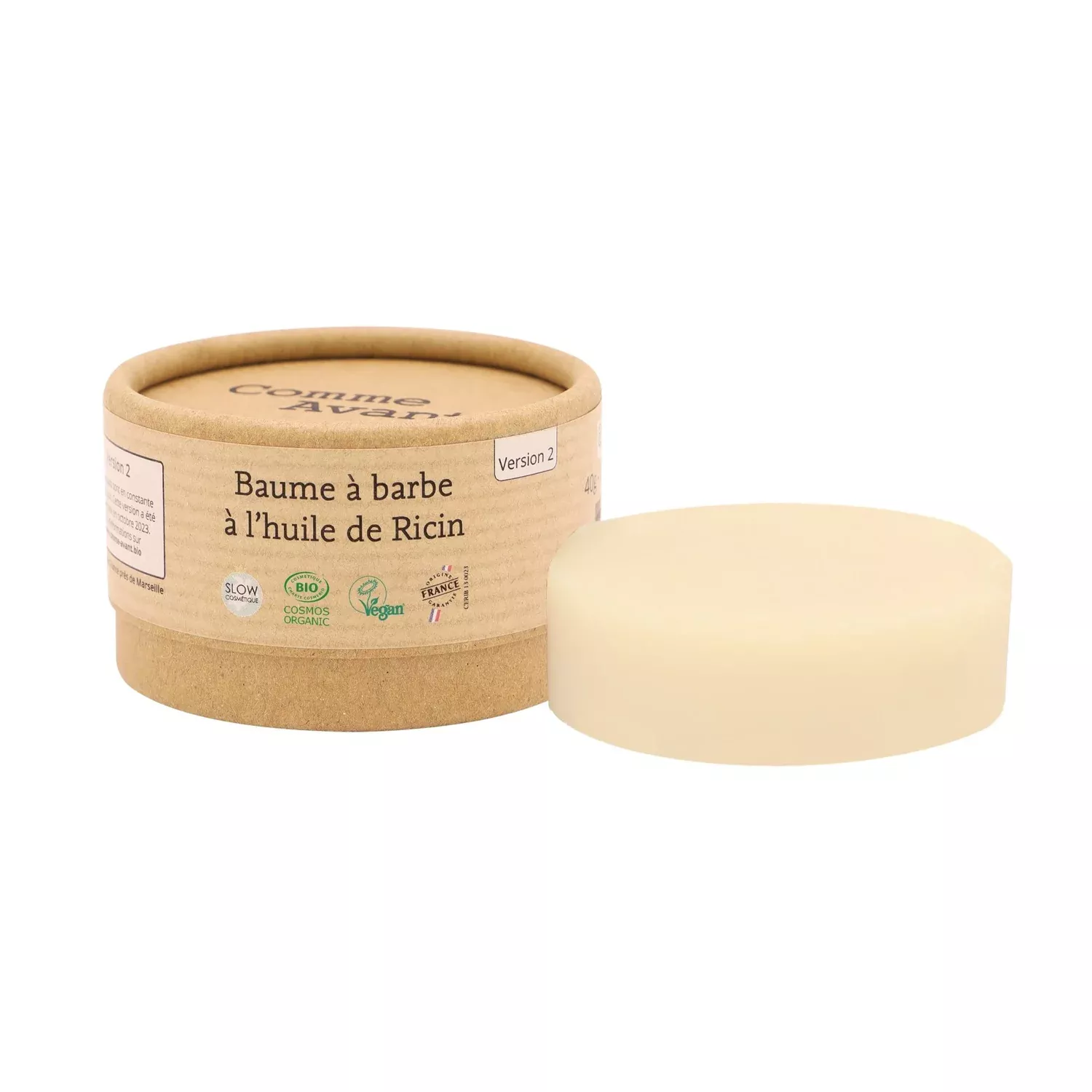 Baume à barbe à l'huile de ricin - 40g