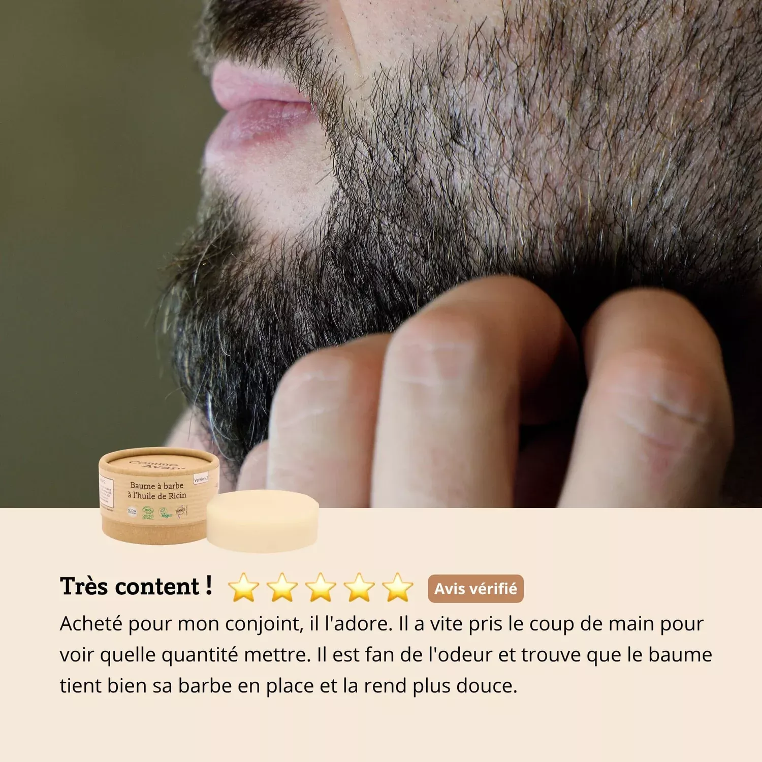 Baume à barbe à la menthe poivrée & pain sylvestre - 40g