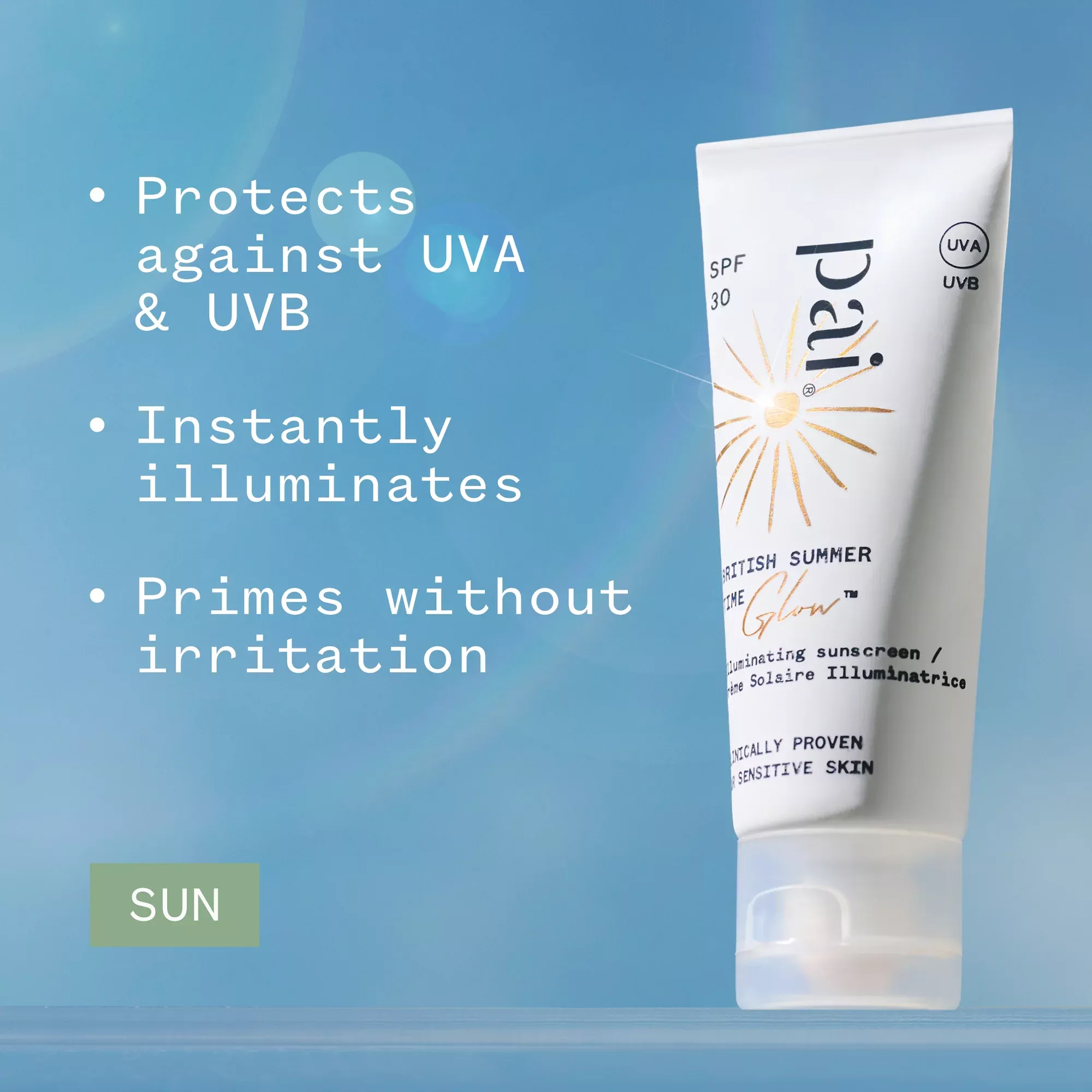 Crème solaire illuminatrice - Glow - 40ml