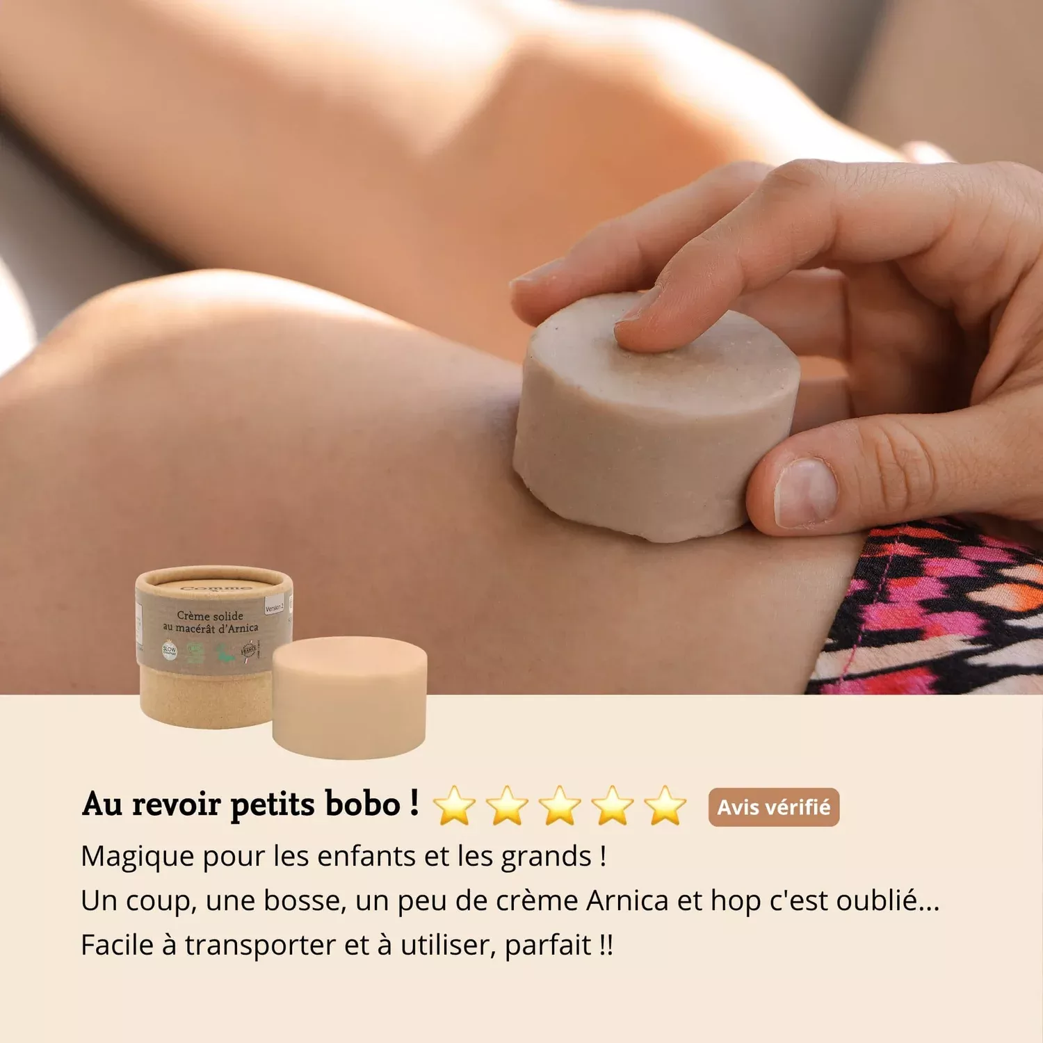Crème solide au macérât d'Arnica - 50g