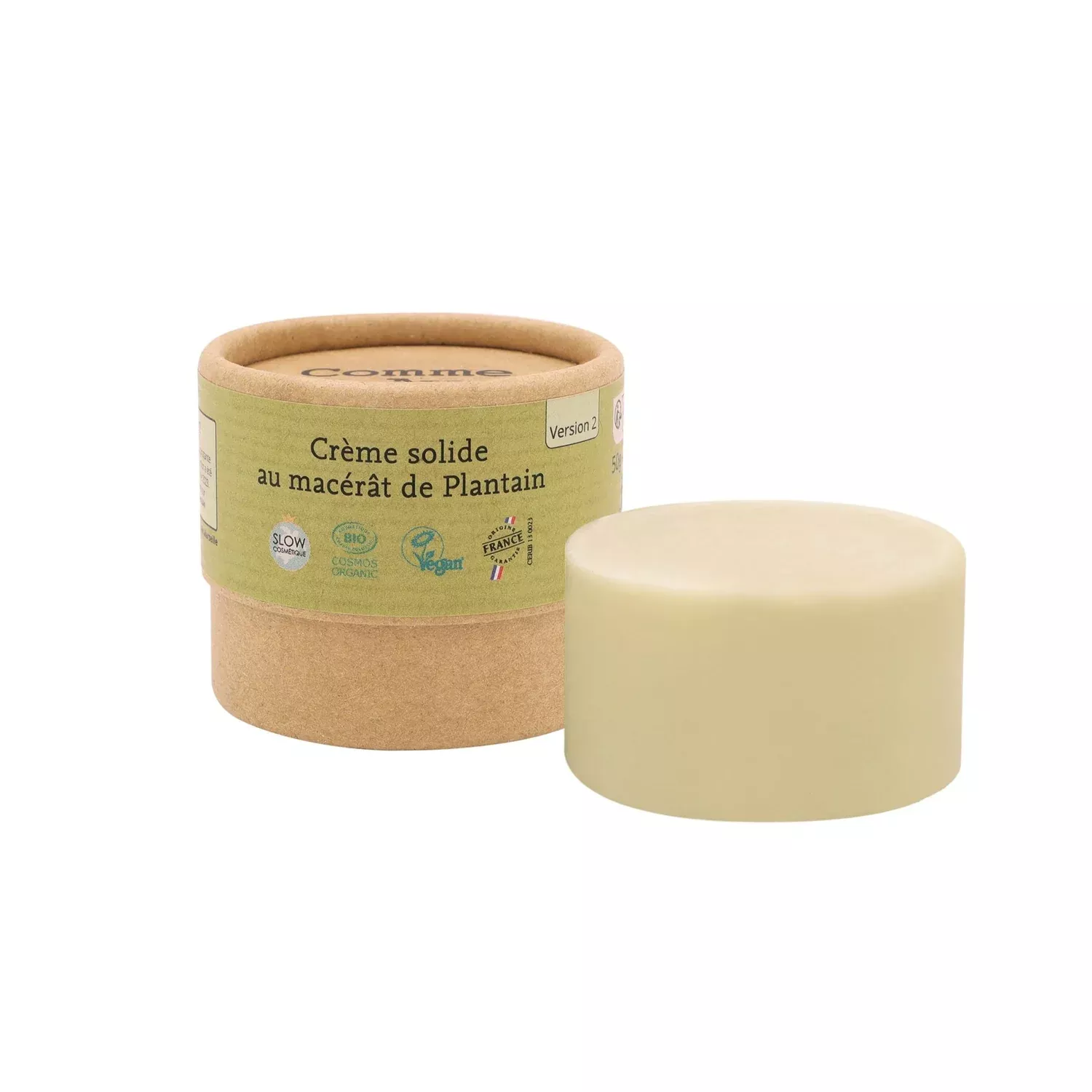 Crème solide au macérât de Plantain - 50g