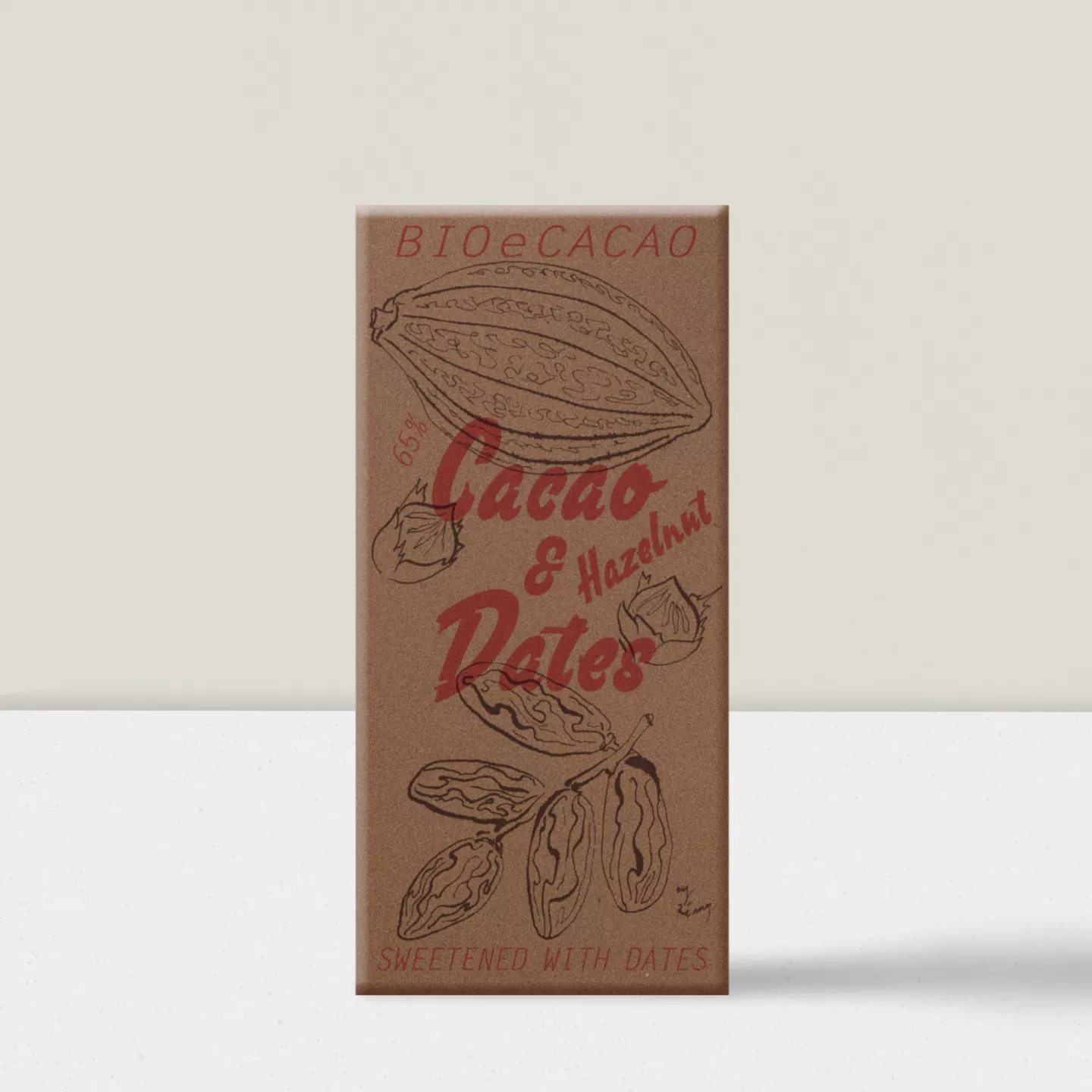 Chocolat aux dattes Hazelnut 65% - 90gr