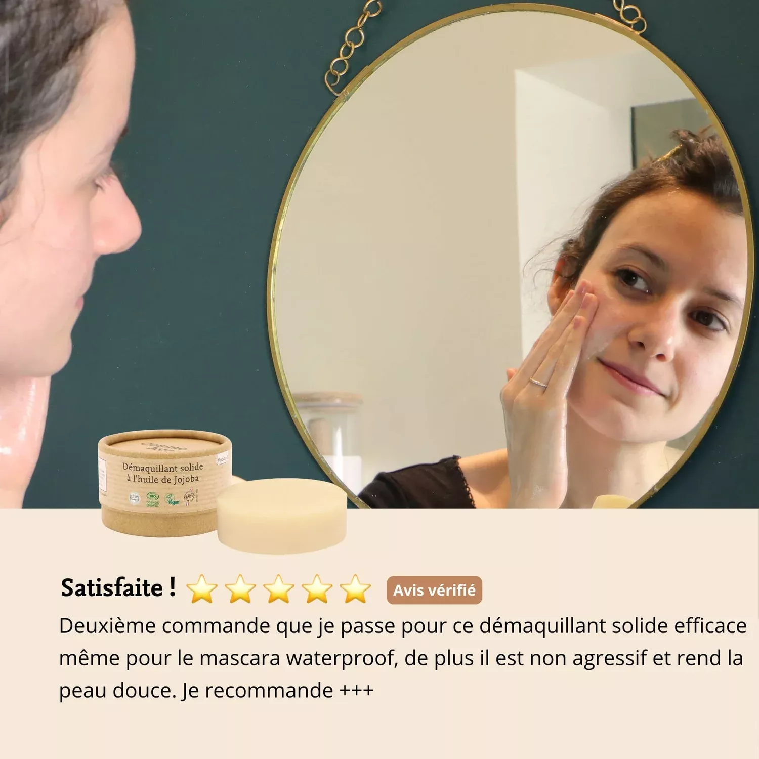 Démaquillant solide - Huile de jojoba - 40g