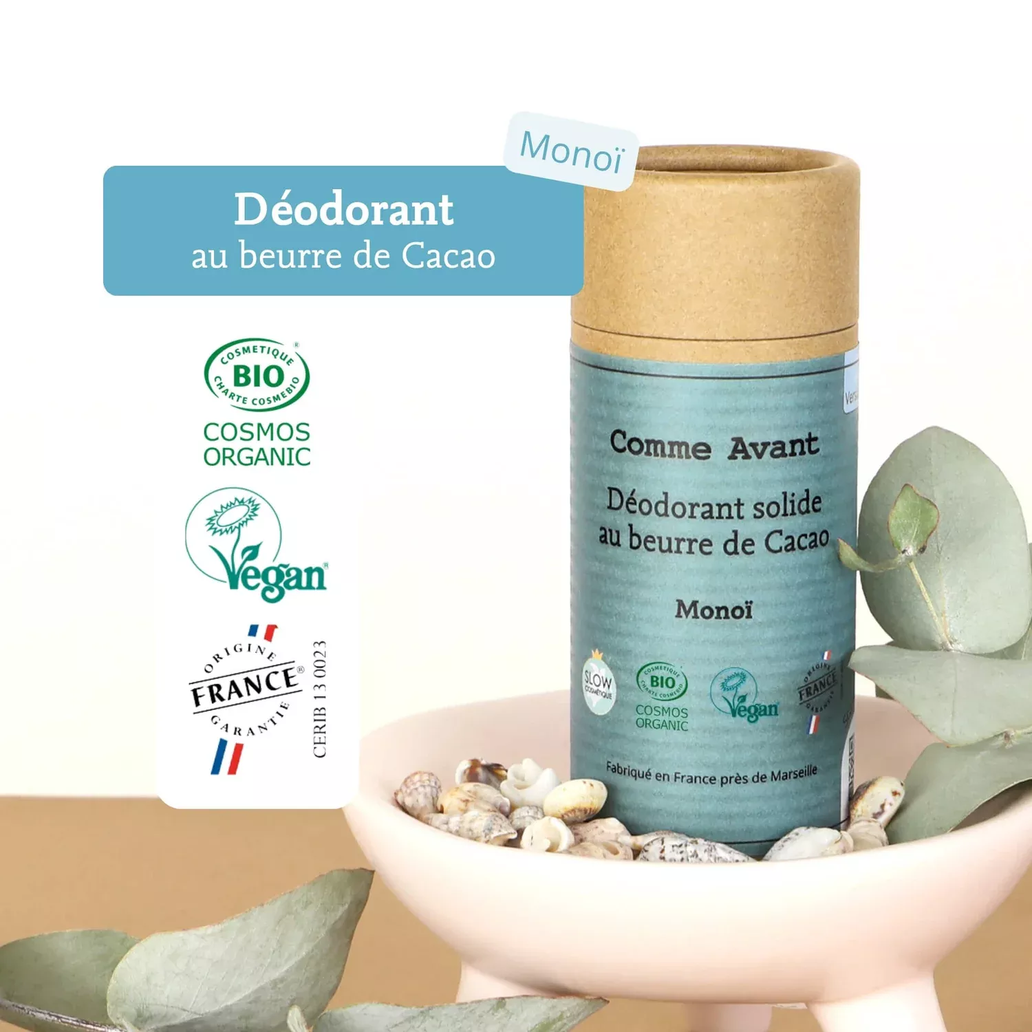 Déodorant solide - Monoï - 50g