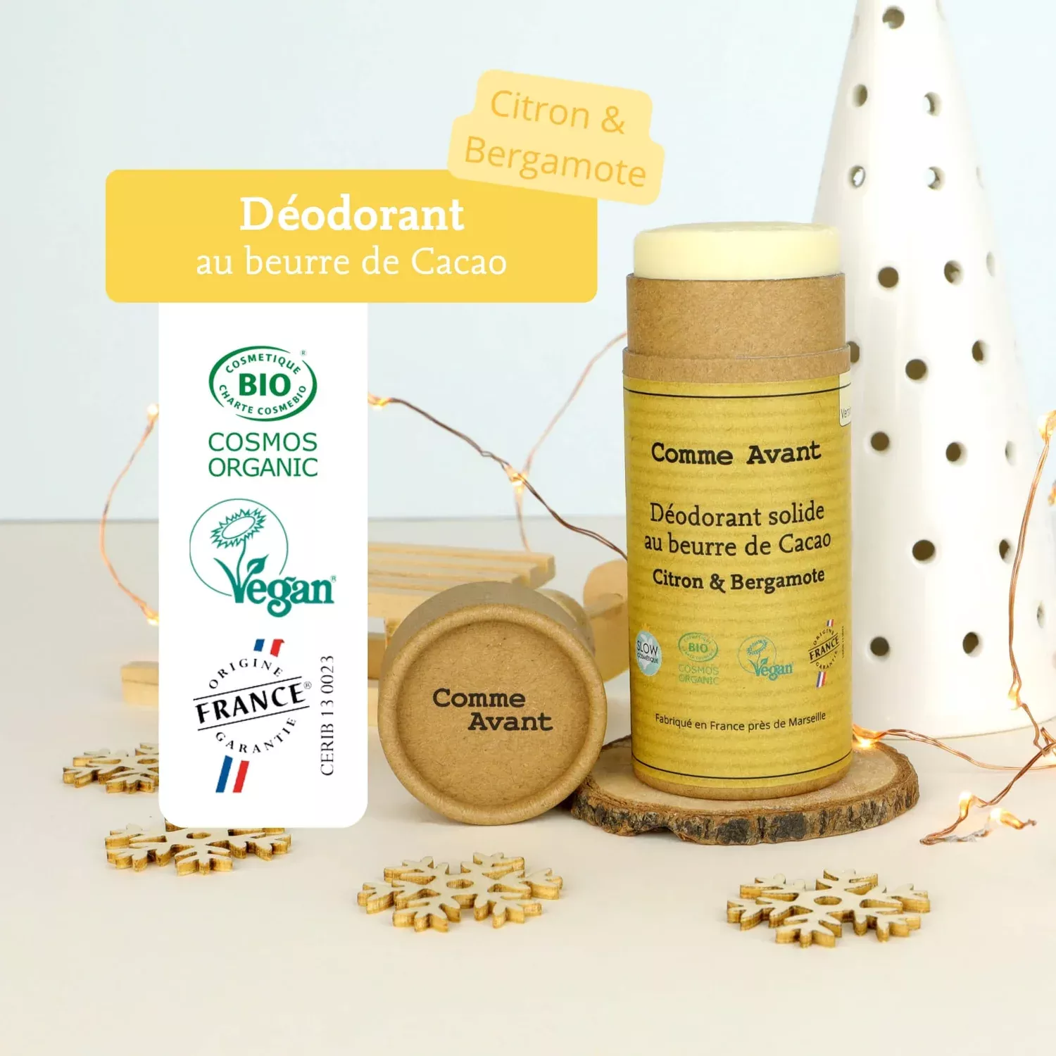 Déodorant solide - Citron & bergamotte - 60g
