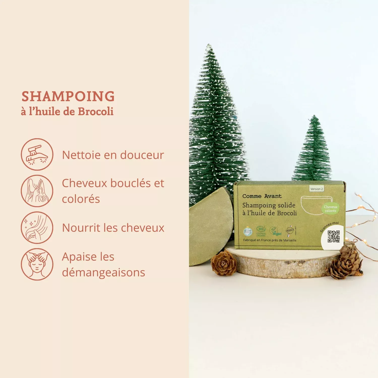 Shampoing solide - Cheveux bouclés - 70g