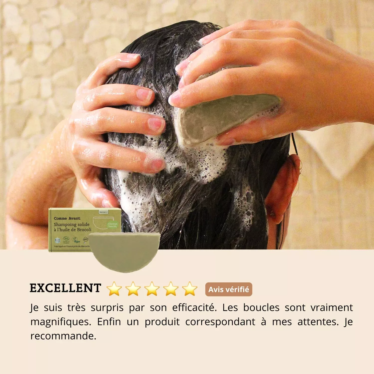 Shampoing solide - Cheveux bouclés - 70g