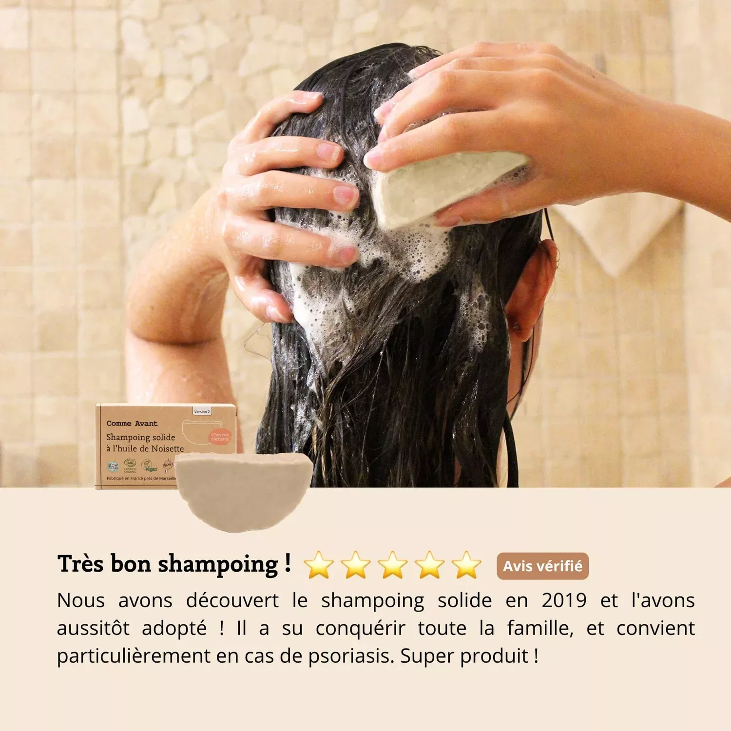 Shampoing solide - Cheveux normaux - 70g