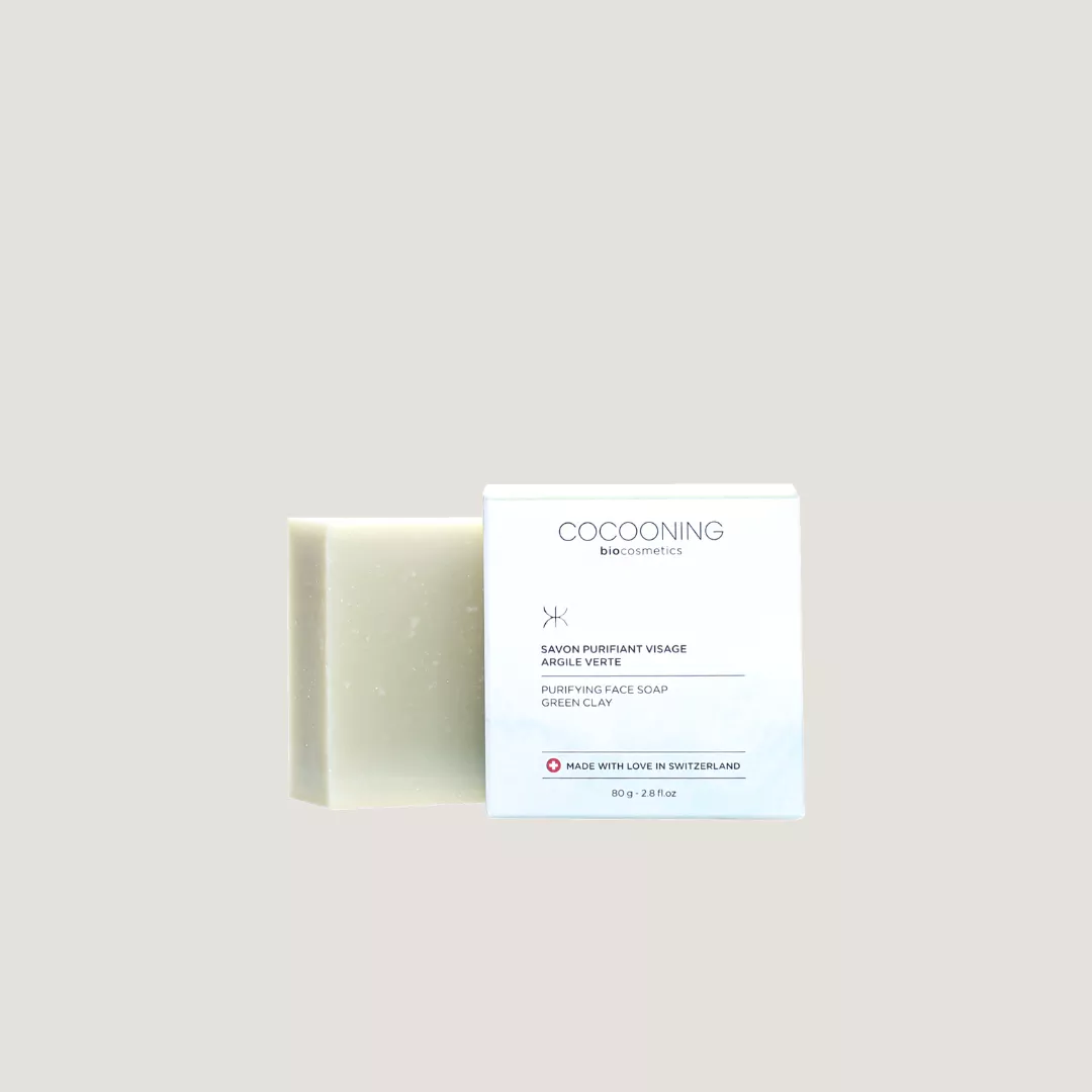 Savon purifiant visage à l'argile verte - 80g