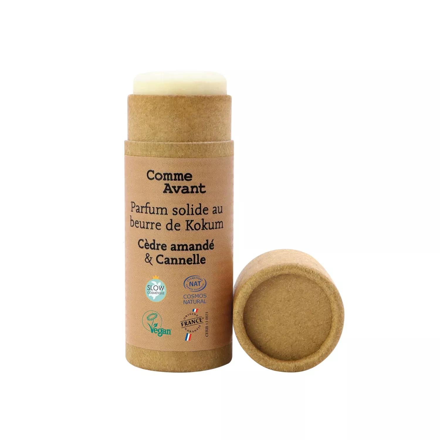 Parfum solide boisé - Cèdre amandé & Cannelle - 20g