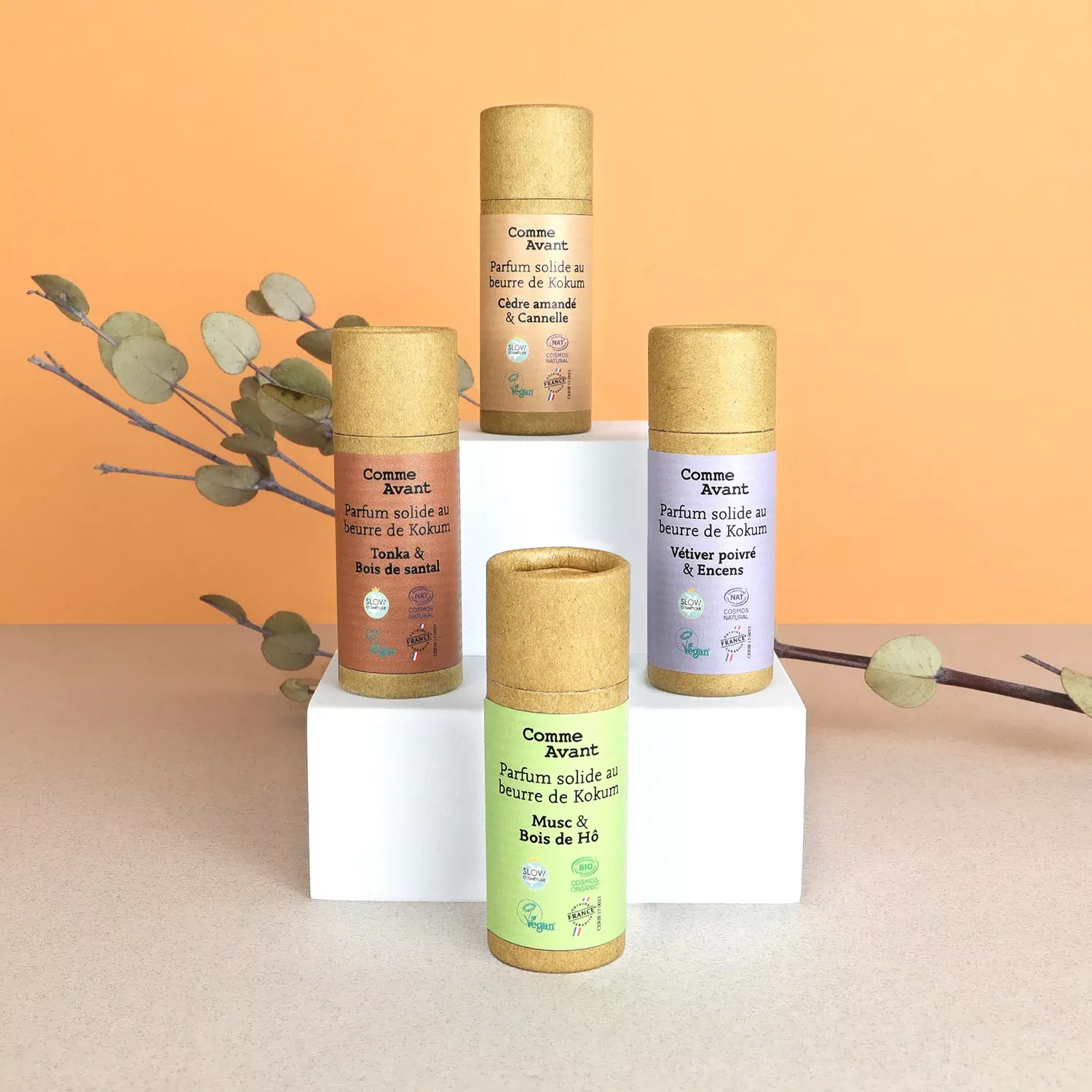 Parfum solide boisé - Cèdre amandé & Cannelle - 20g