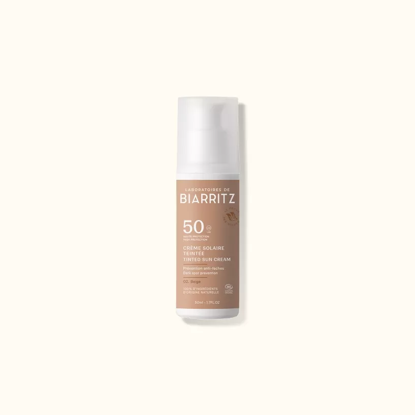 Crème solaire visage teintée SPF 50 - Beige - 50ml