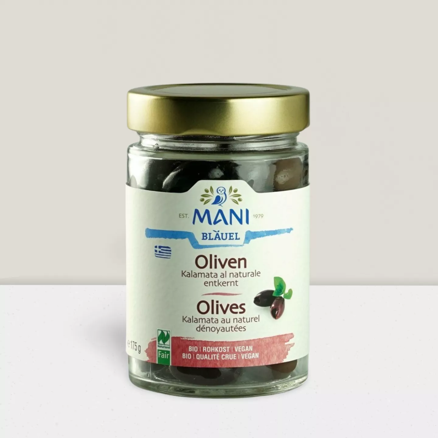 Olives Kalamata au naturel dénoyautées - 175g