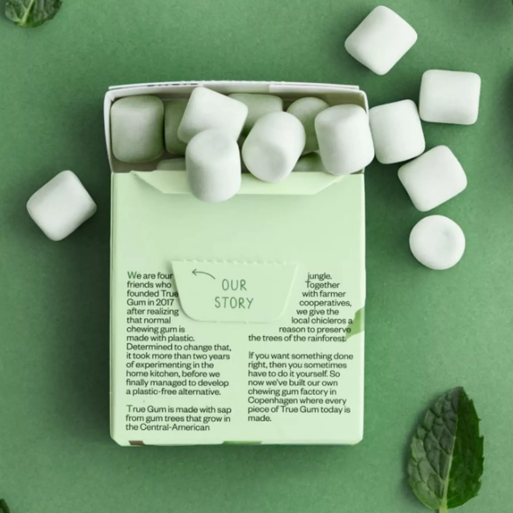 Chewing gum menthe