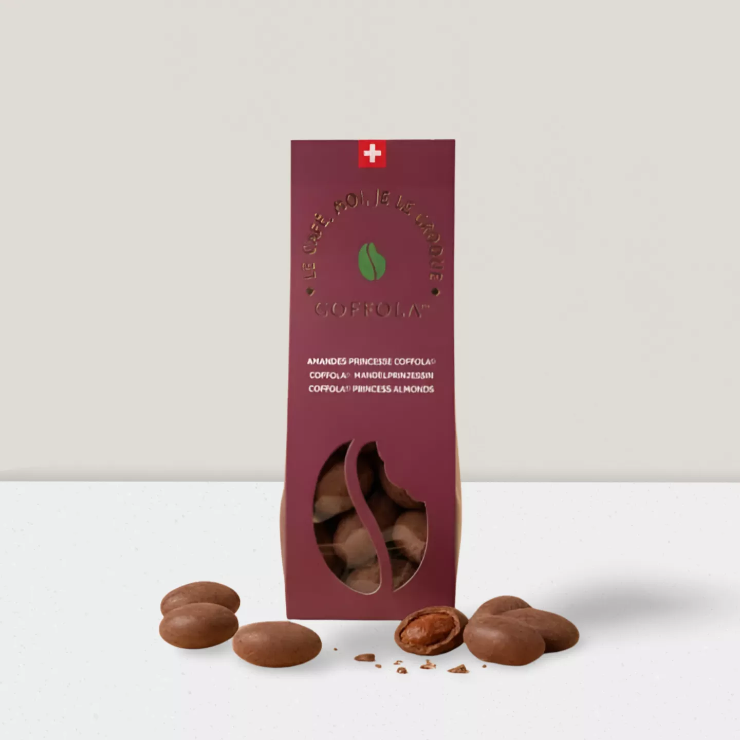 Amandes croquantes caramélisées avec saveur expresso - 80gr