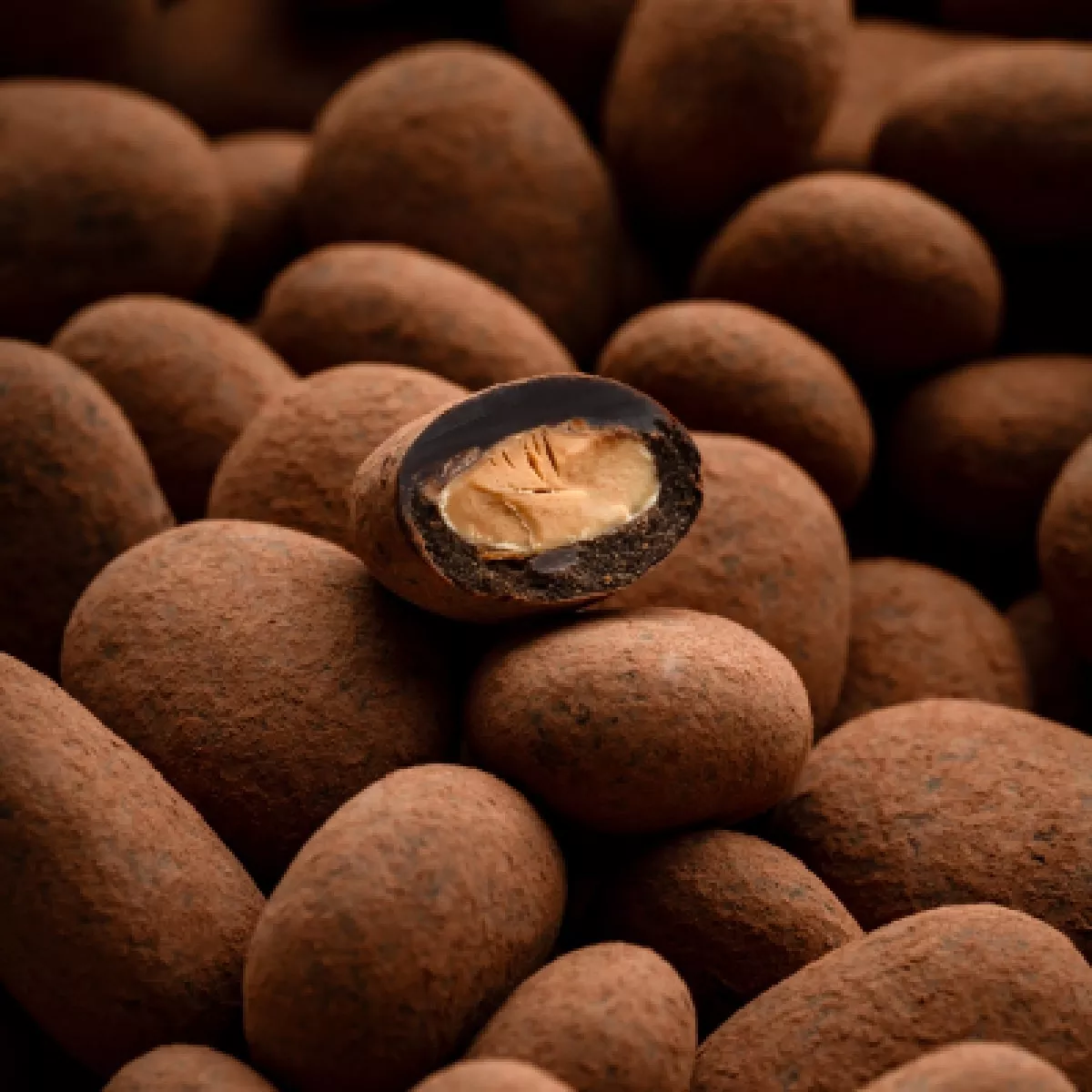Amandes croquantes caramélisées avec saveur expresso - 80gr