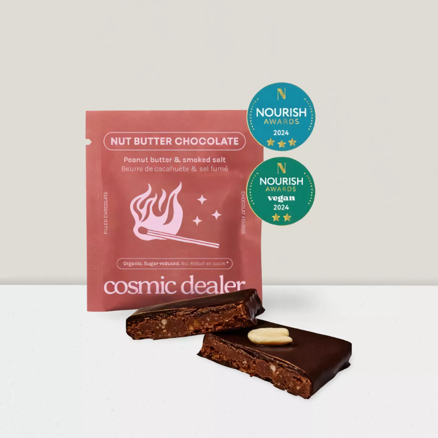 Chocolat Beurre de cacahuète & Sel fumé - 20gr