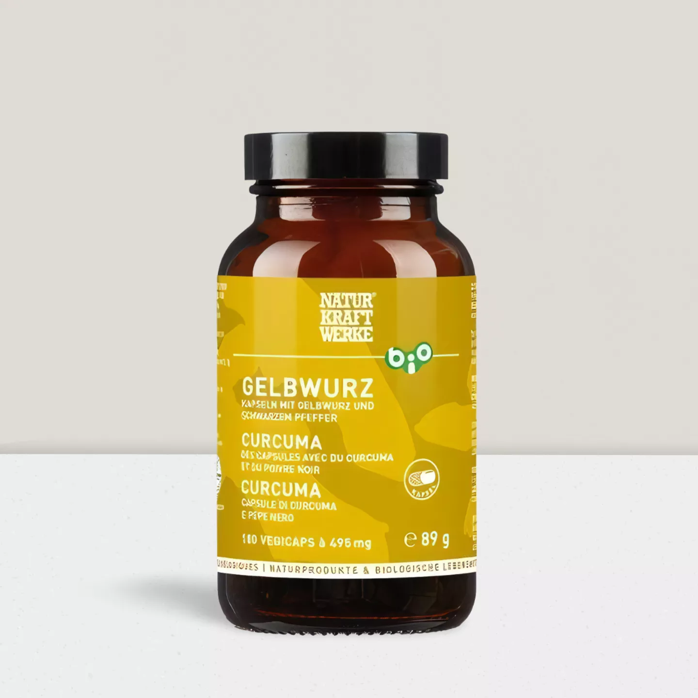 Curcuma capsules bio 89g 180 capsules