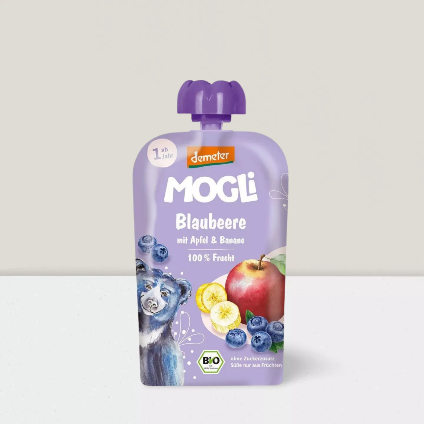 Compote myrtille avec pomme & banane 100gr