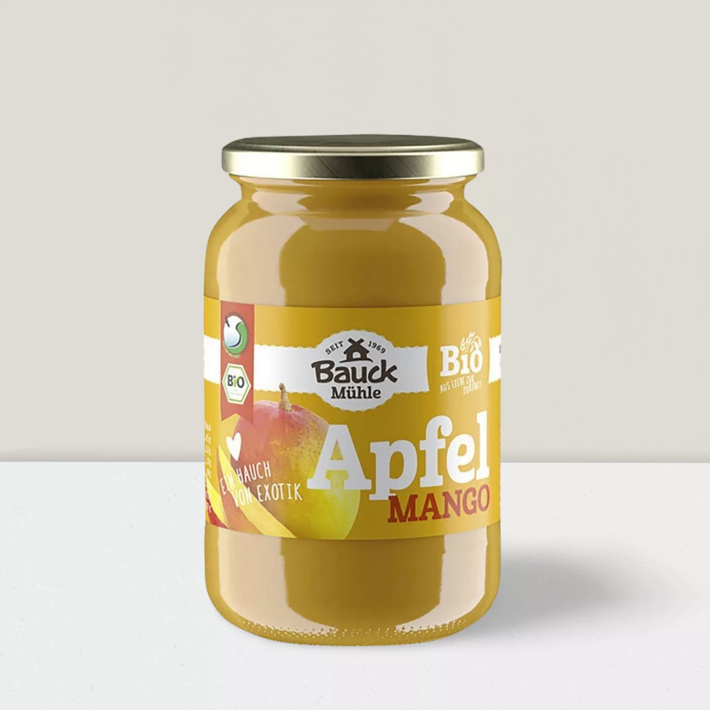 Compote de pomme & mangue non sucrée - 360gr