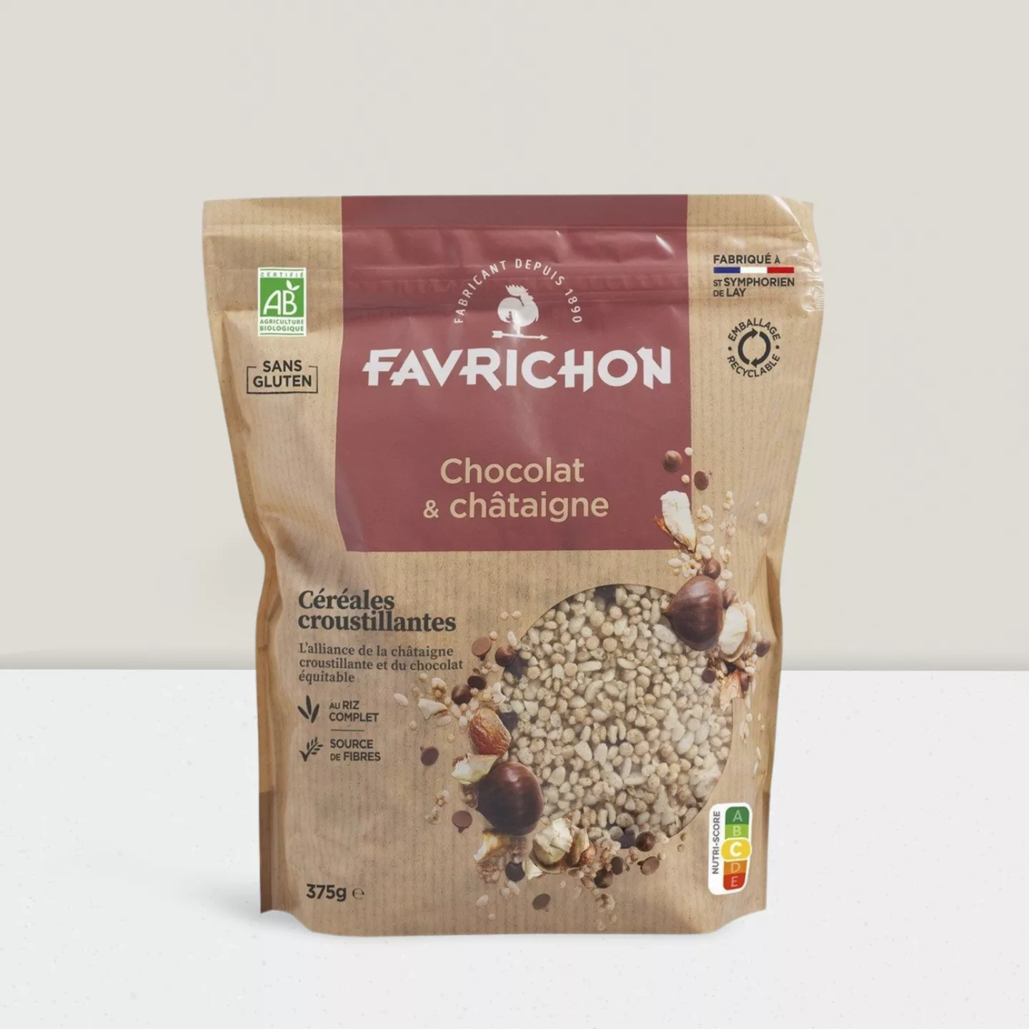 Muesli Croustillant chocolat et châtaigne - 375g
