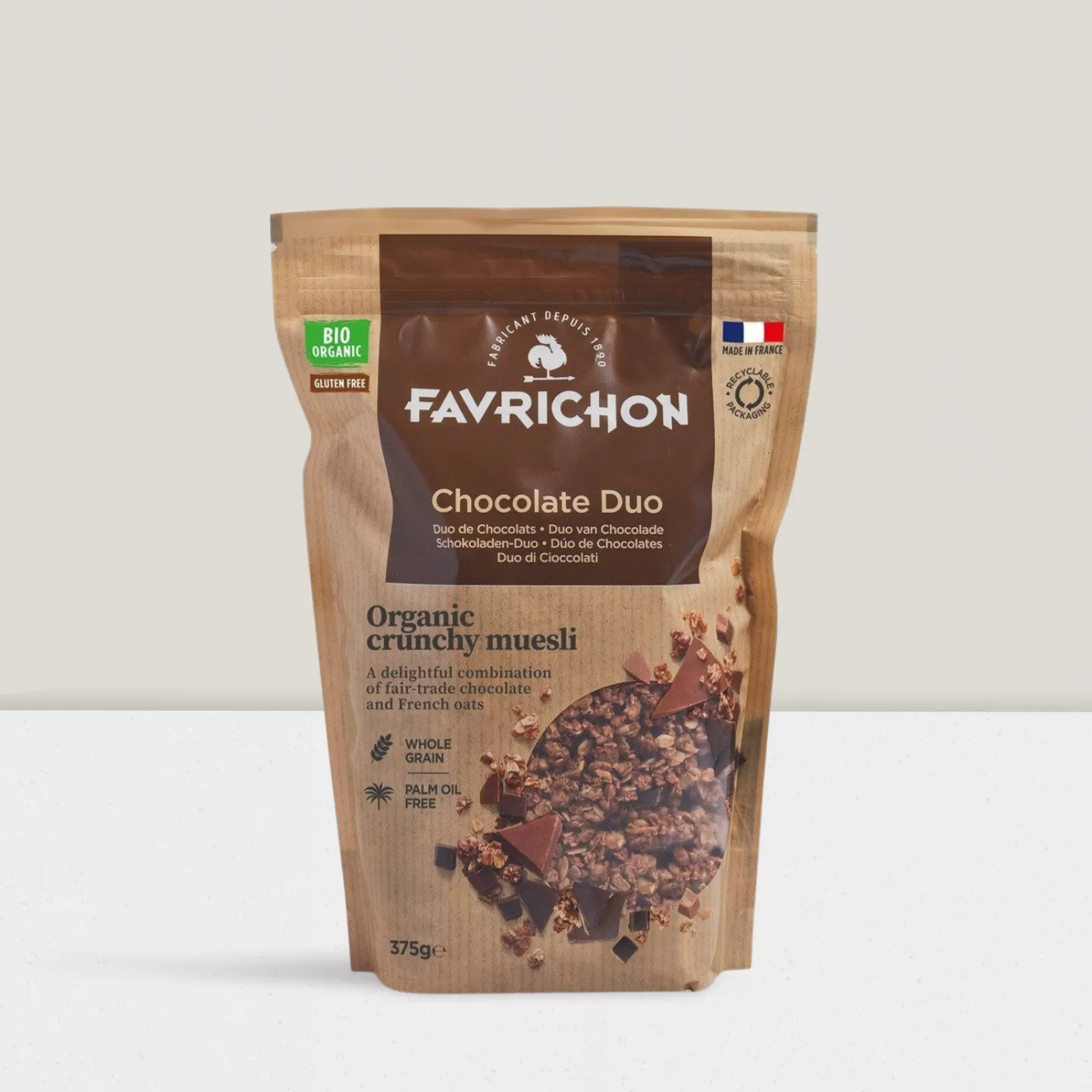 Muesli Croustillant duo de chocolat, 375gr