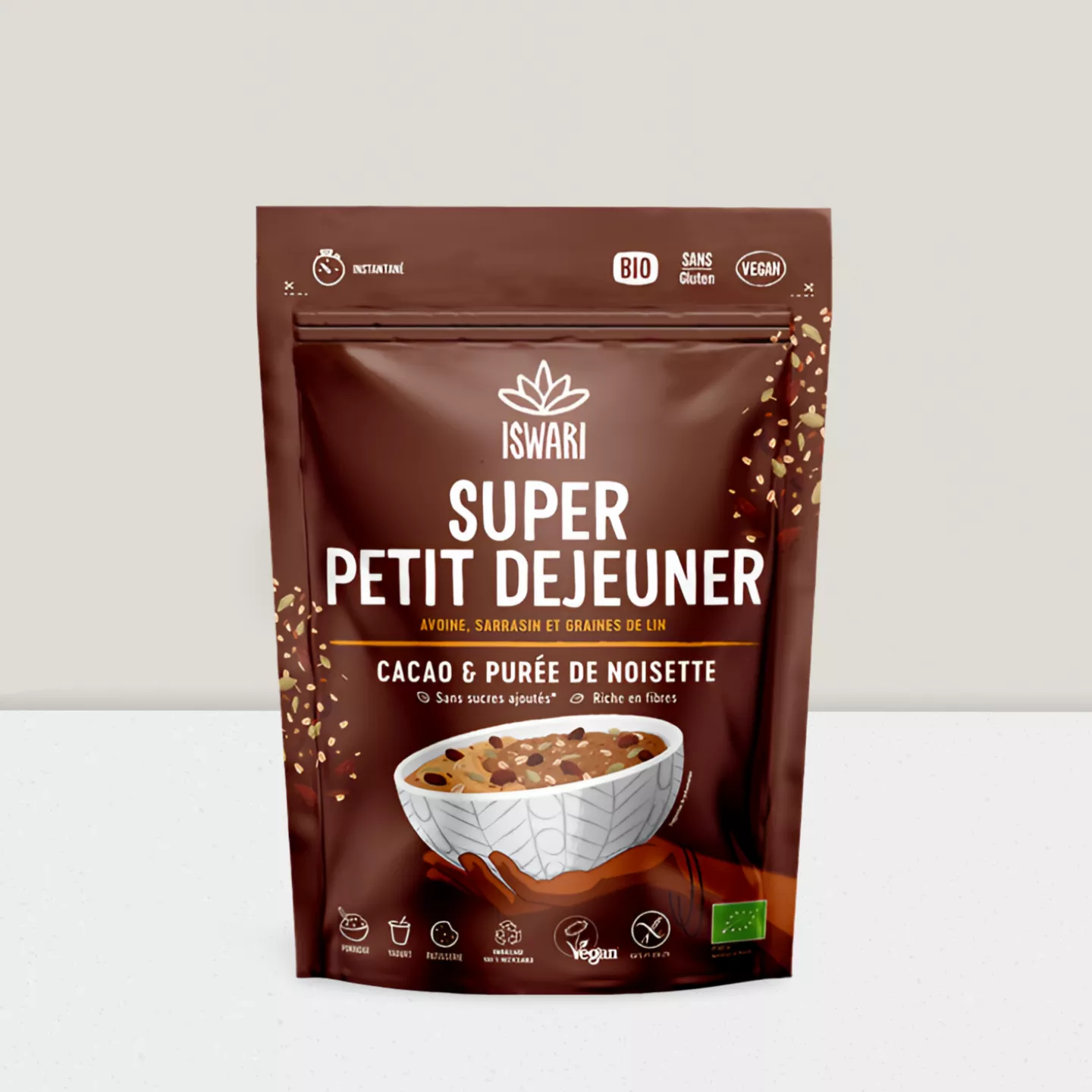 Super petit déjeuner Cacao & Purée de Noisette 360gr