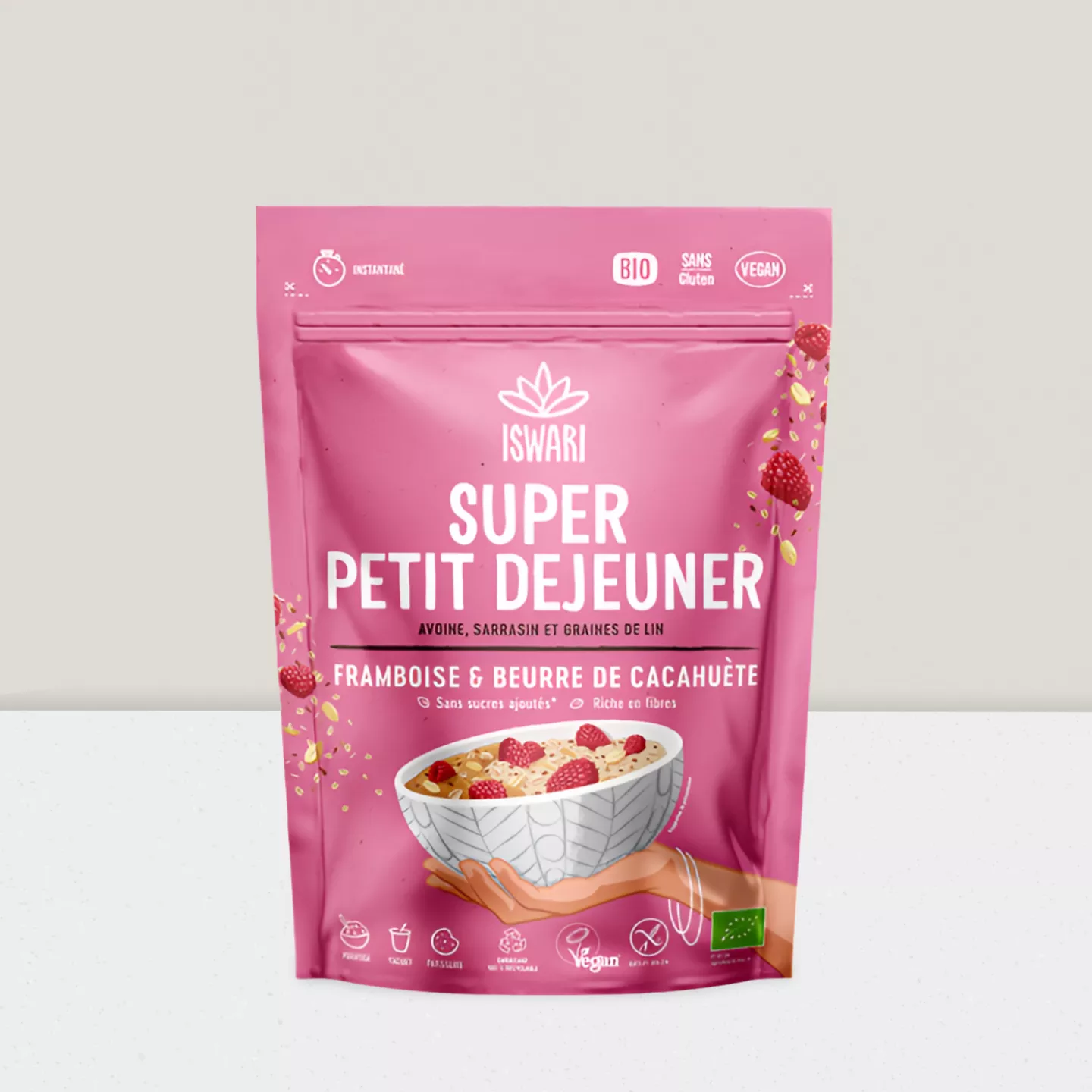 Super petit déjeuner Framboise & Cacahuète 360gr