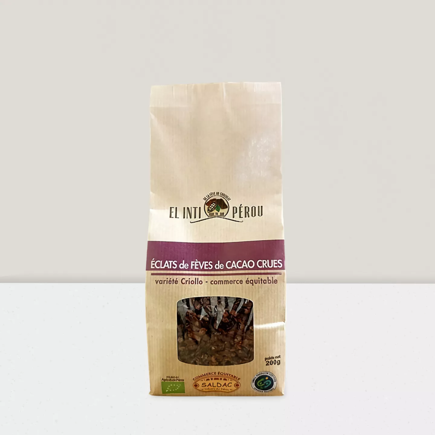 Eclats de fève de cacao - 250g