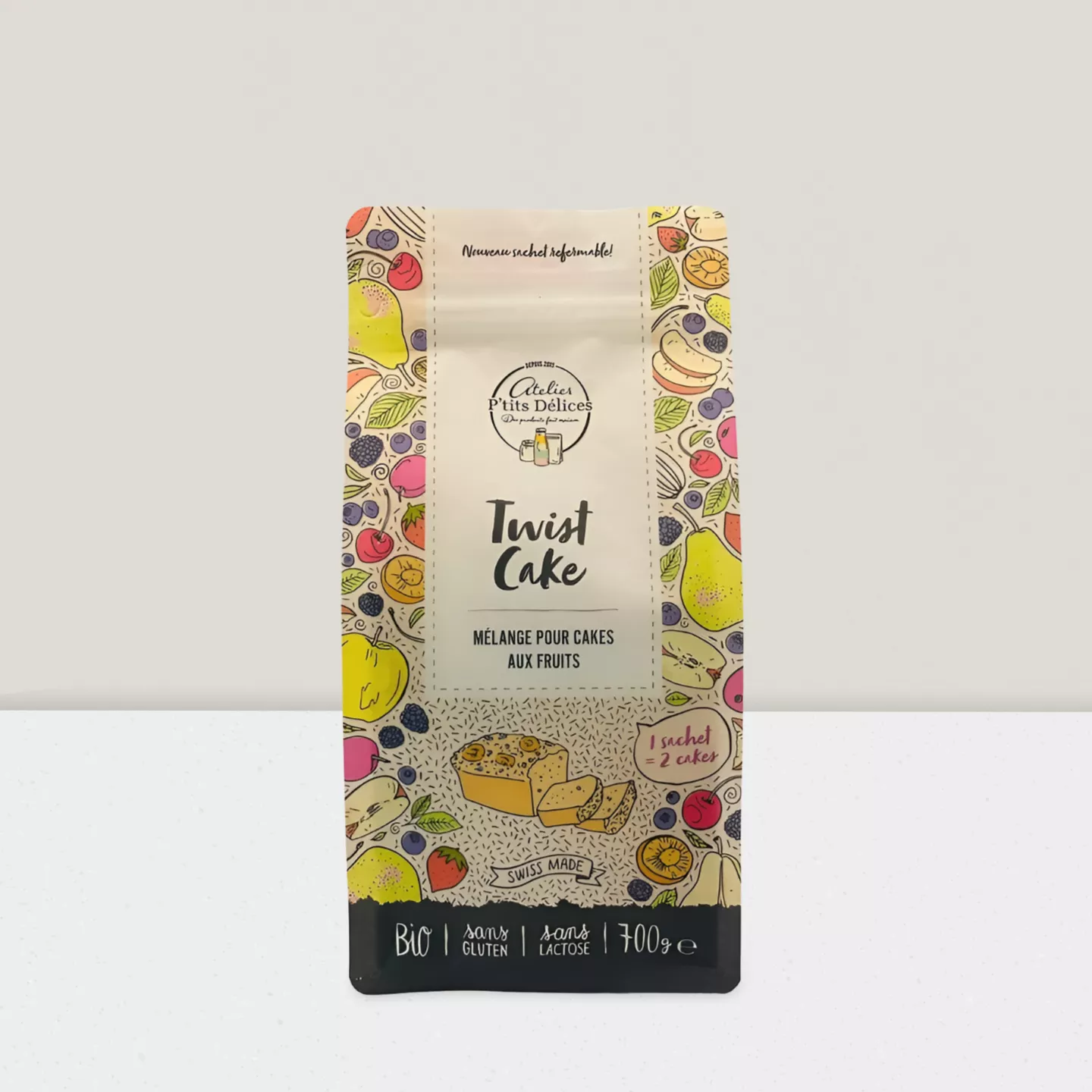 Twist Cake - Mélange pour 2 Cakes aux fruits - 700gr