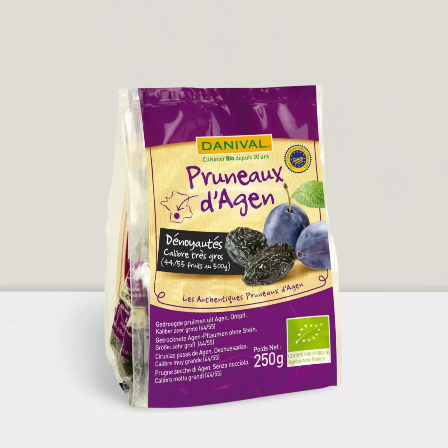 Pruneaux d'Agen dénoyautés 44/55 / sachet - 250g