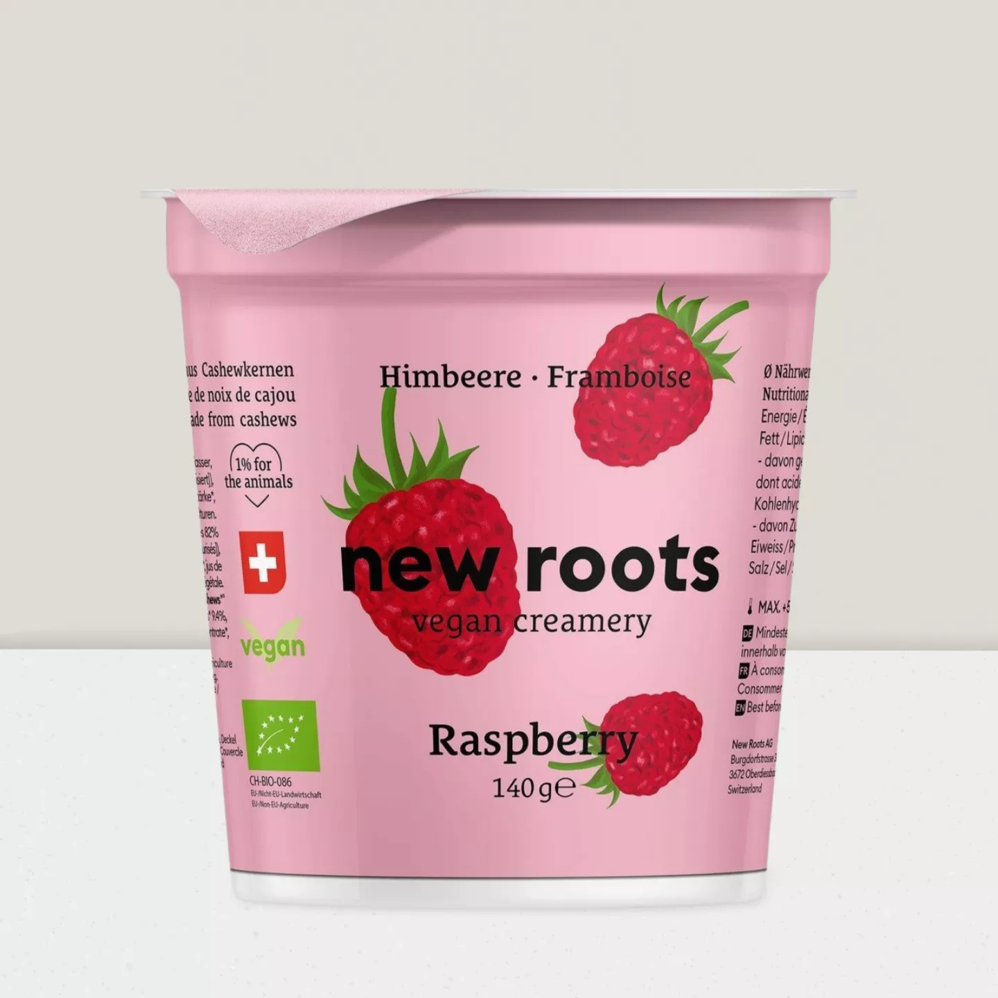 Yogourt végétal - Framboise - 140g