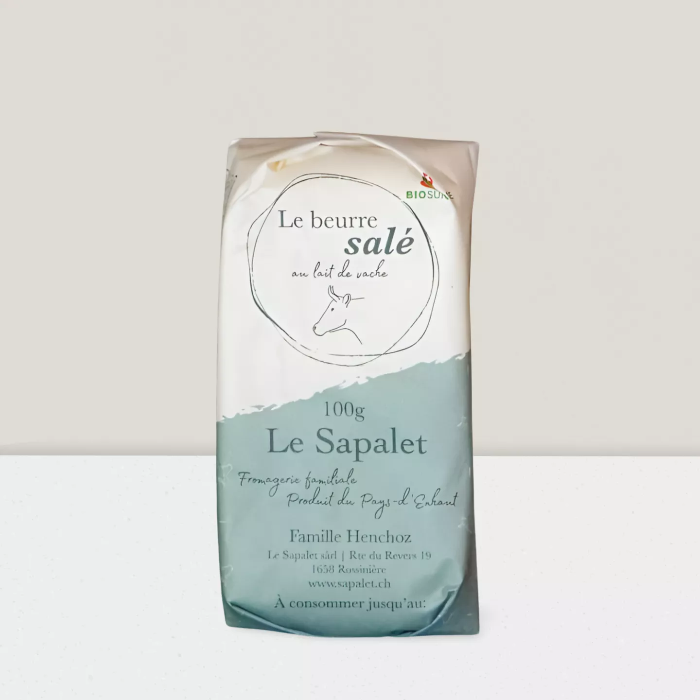 Beurre de vache salé - 100gr