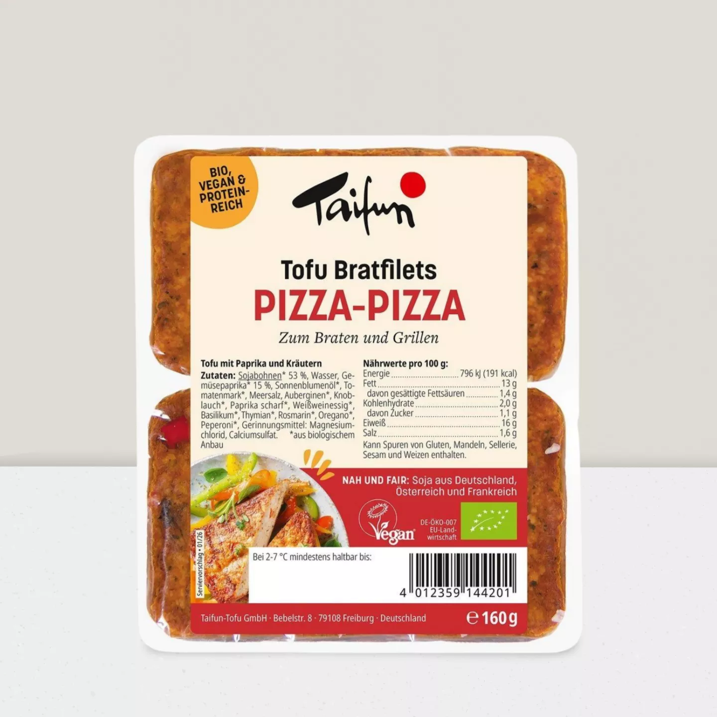 Escalope tofu pizza - 160gr